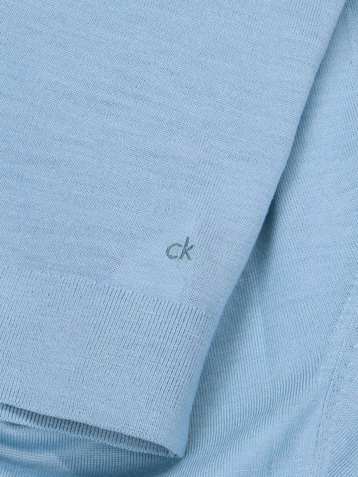 Calvin Klein Basic Sweater In Light Blue