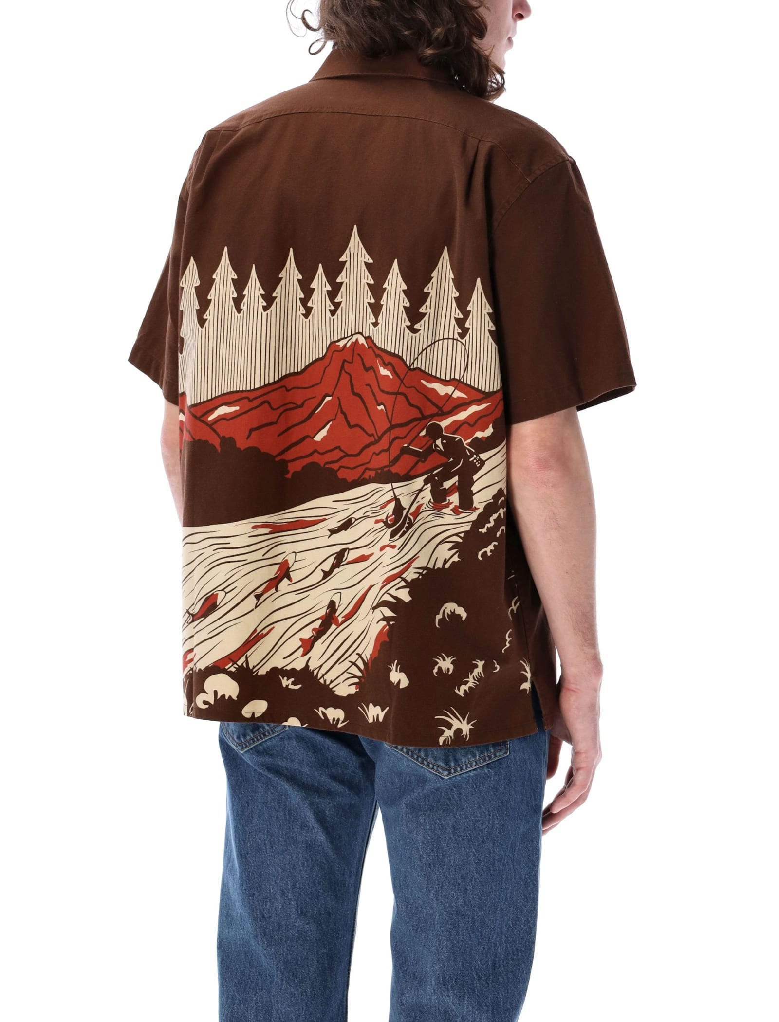 Shop Filson Rustic Short Sleeve Camp Shirt In Brown