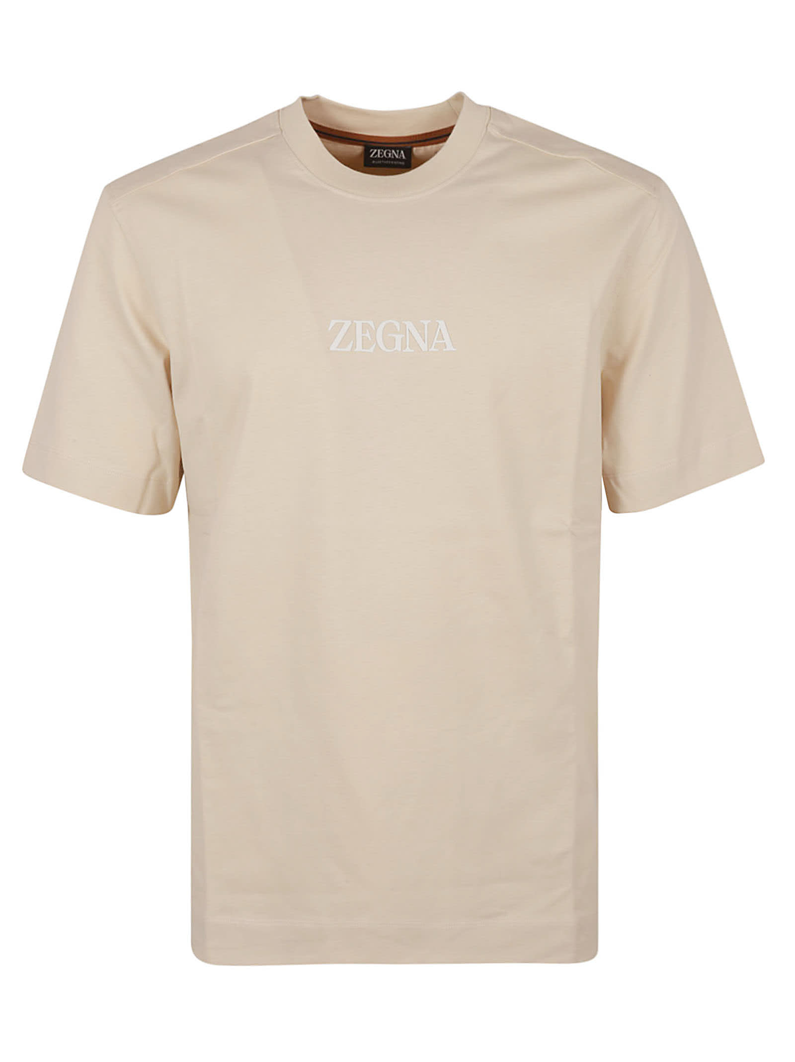 ZEGNA LOGO ROUND NECK T-SHIRT