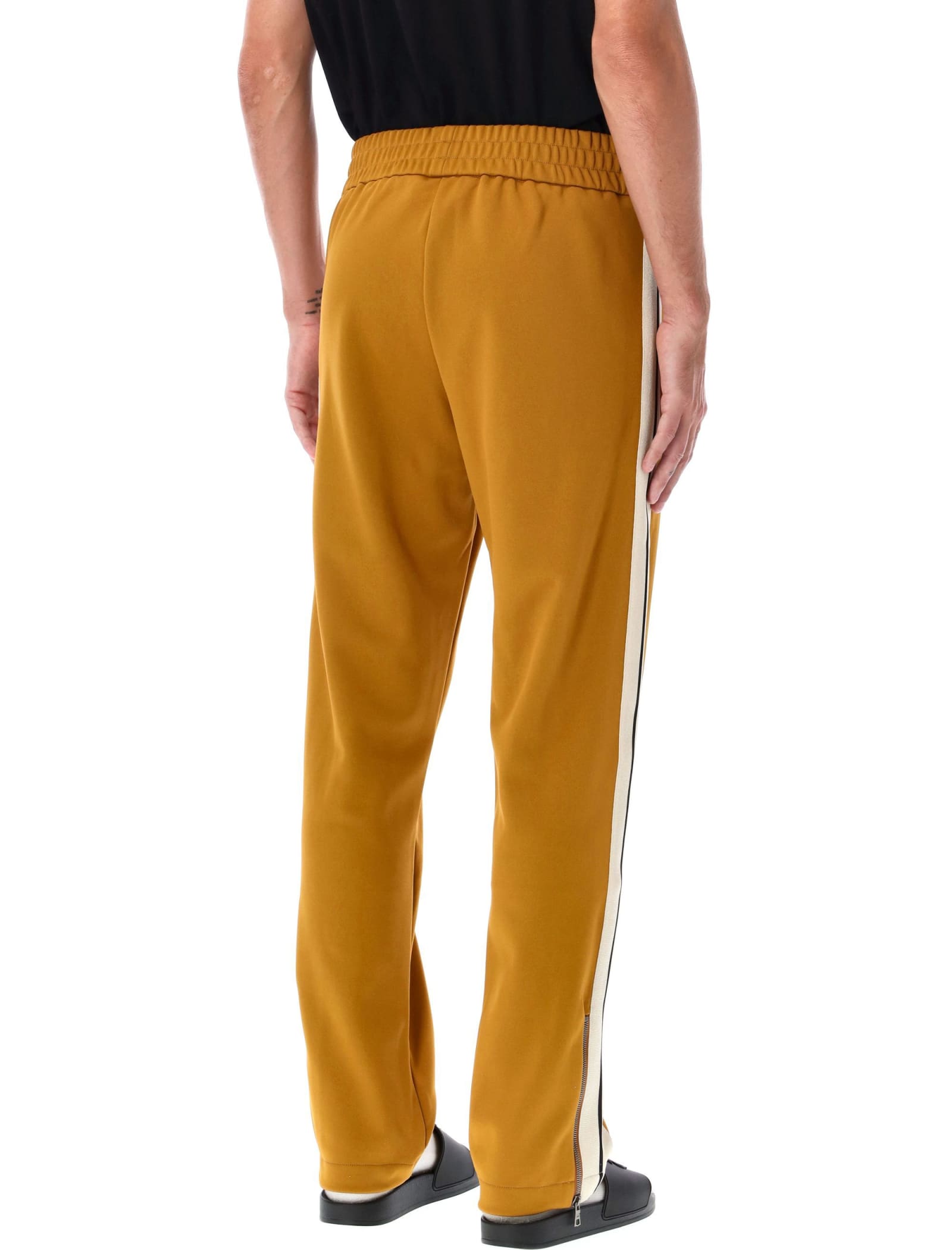 Shop Palm Angels Jogging Track Pants In Golden Brown