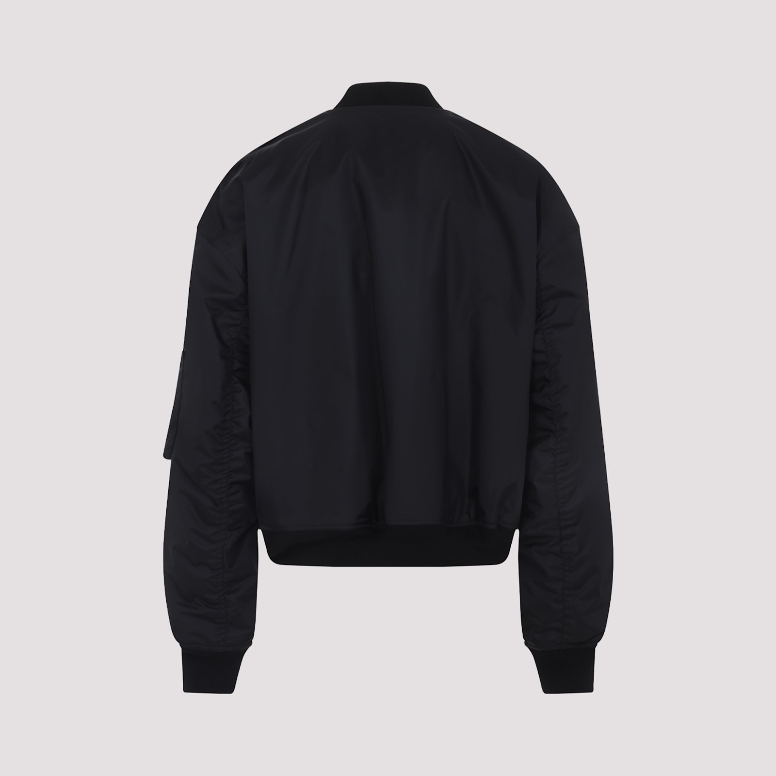 Balenciaga Bomber Jacket In Technical Fabric In Black