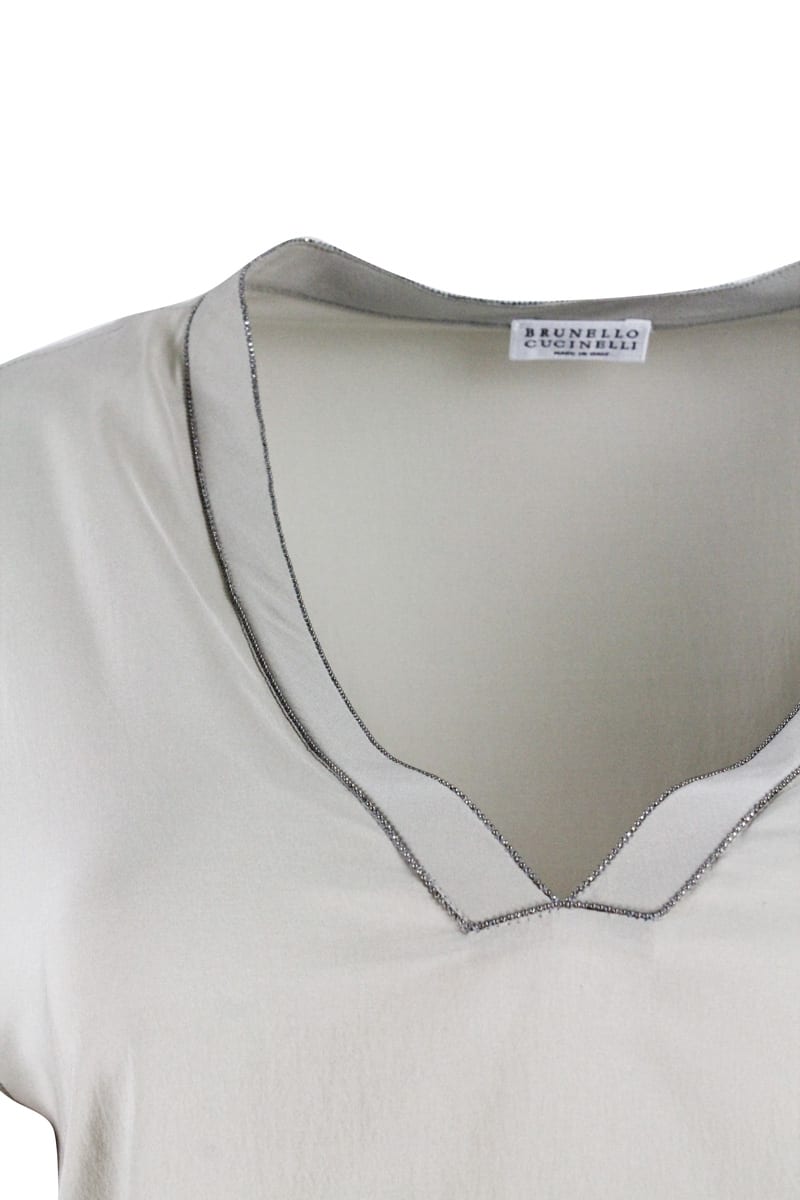 Shop Brunello Cucinelli T-shirt In Rope