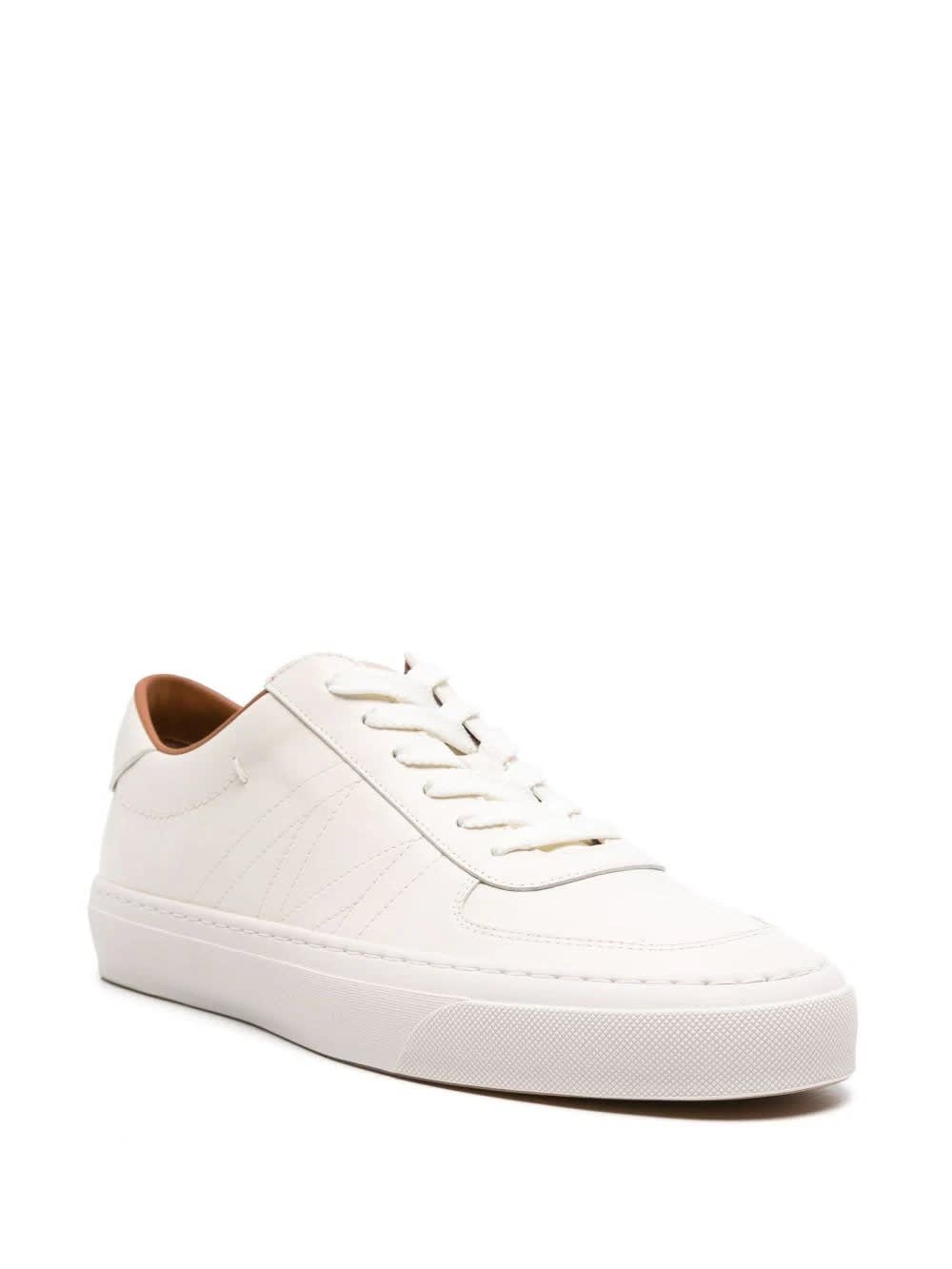 Shop Moncler White Monclub Sneakers