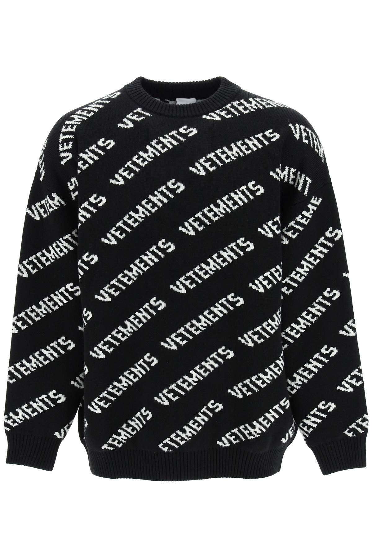 VETEMENTS All-over Jacquard Logo Pullover