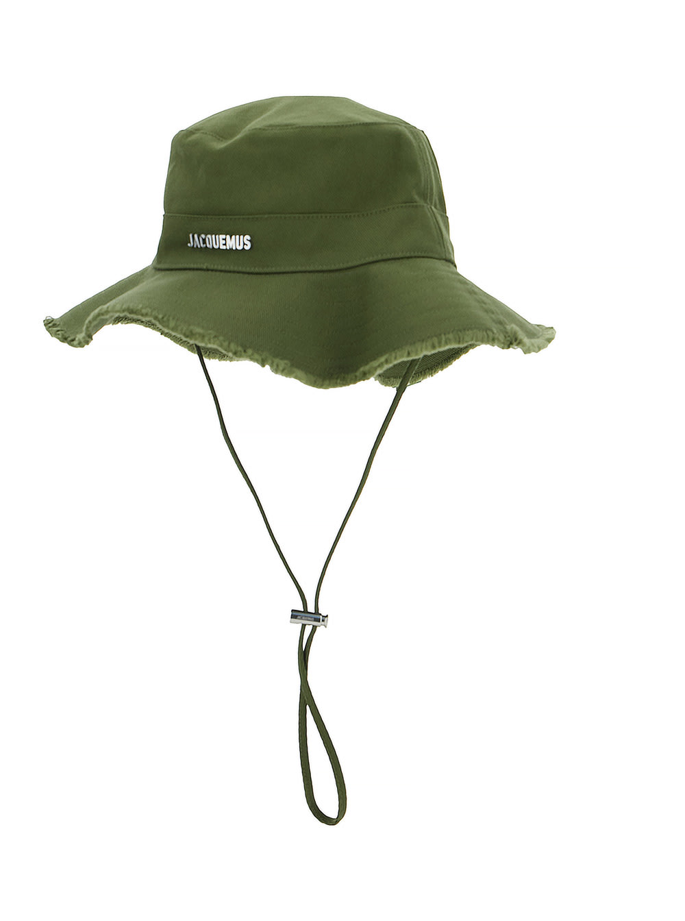 Jacquemus Le Bob Artichaut Green Hat With Logo On The Front In Cotton Woman In Green
