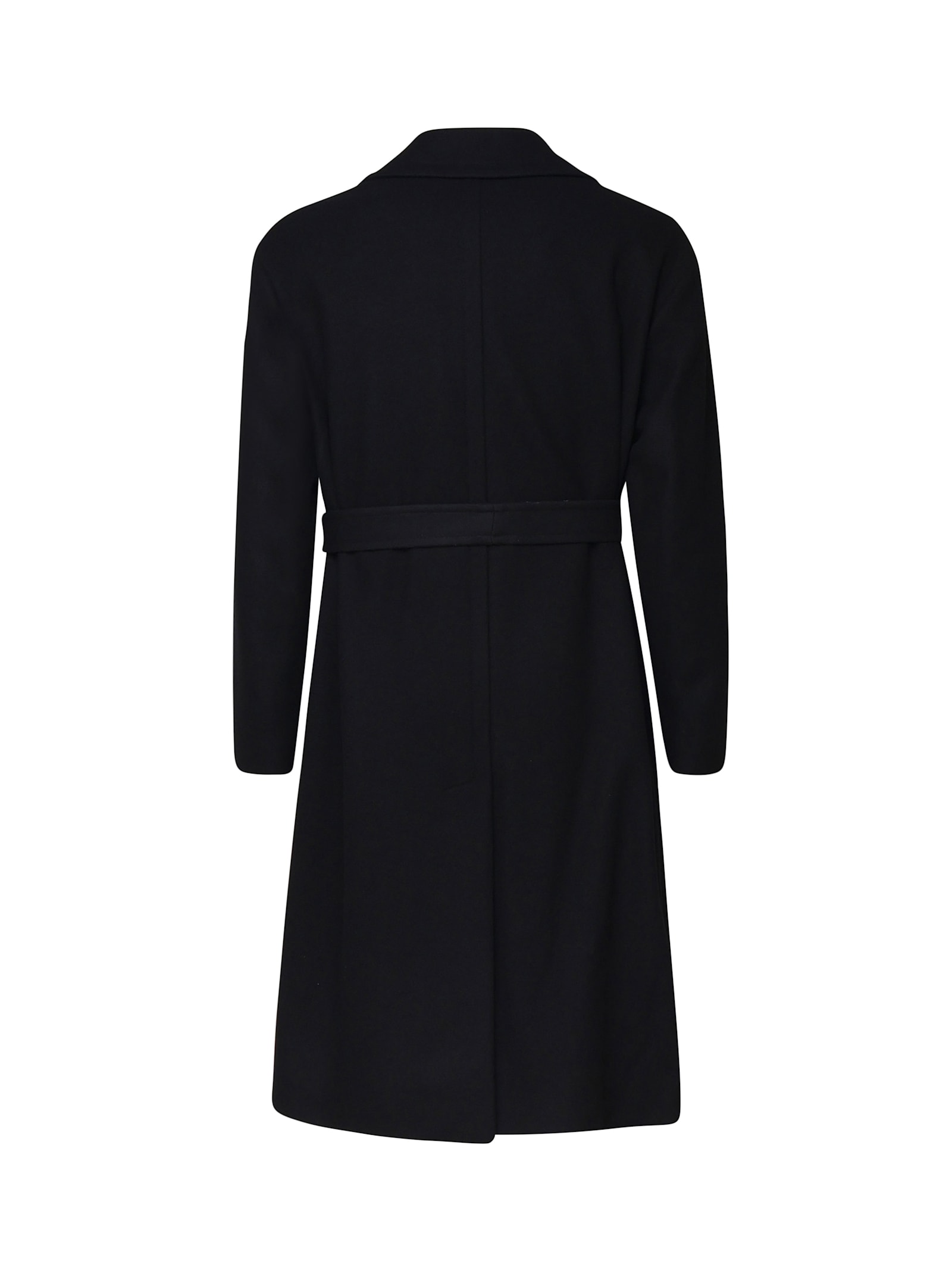 Shop Hevo Ostuni Mono-breasted Coat In Blueblack