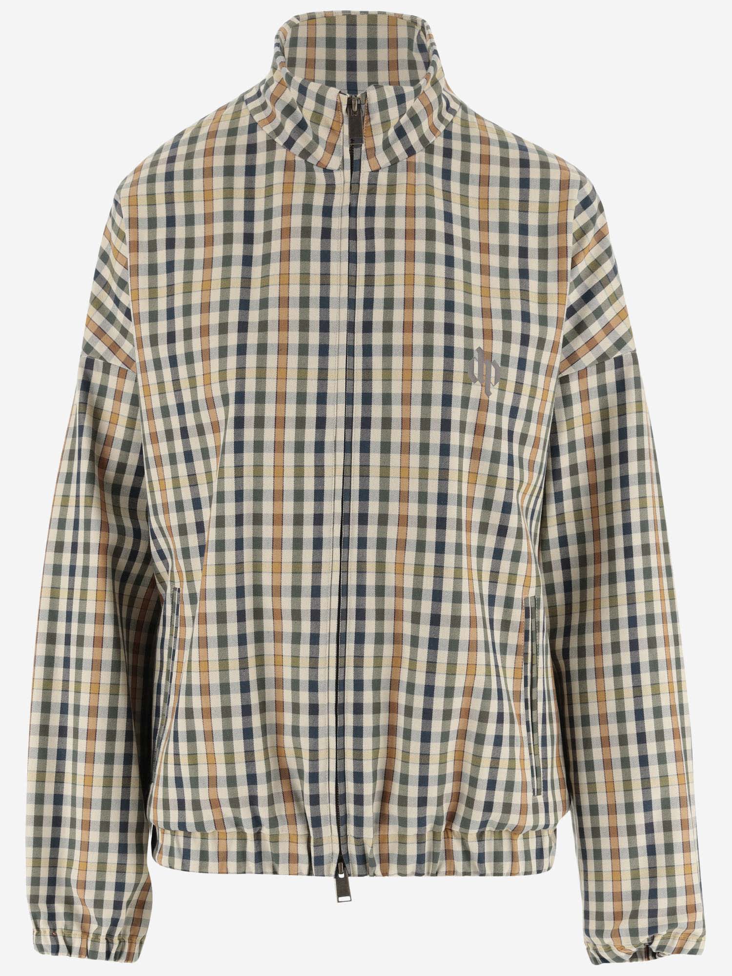 Cotton Jacket With Check Pattern