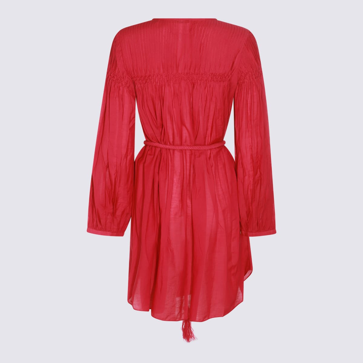 Shop Marant Etoile Fucsia Cotton Dress In Fuchsia