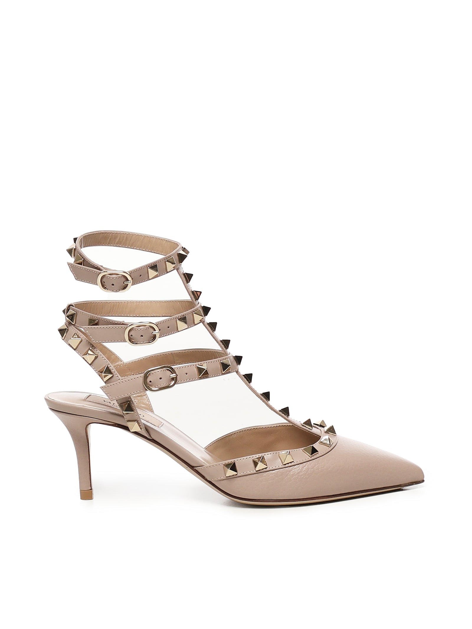 Valentino Garavani Rockstud Patent Leather Slingback Pumps