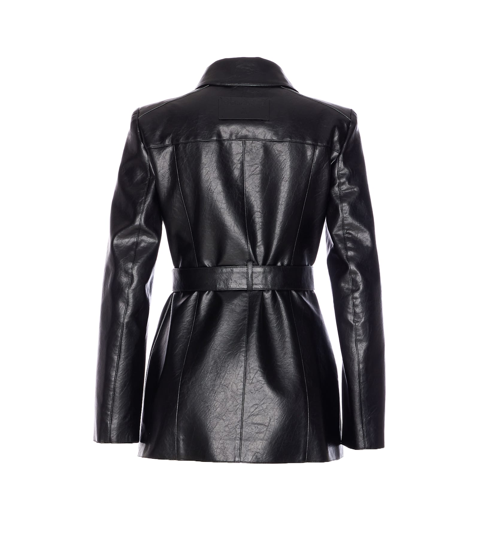 Patrizia Pepe Black Jacket Frontal Buttons Closure In Black
