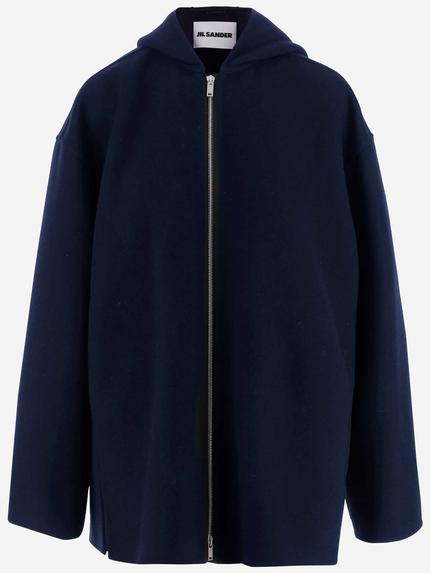 Jil Sander Long Sleeve Casual Jacket In Blue
