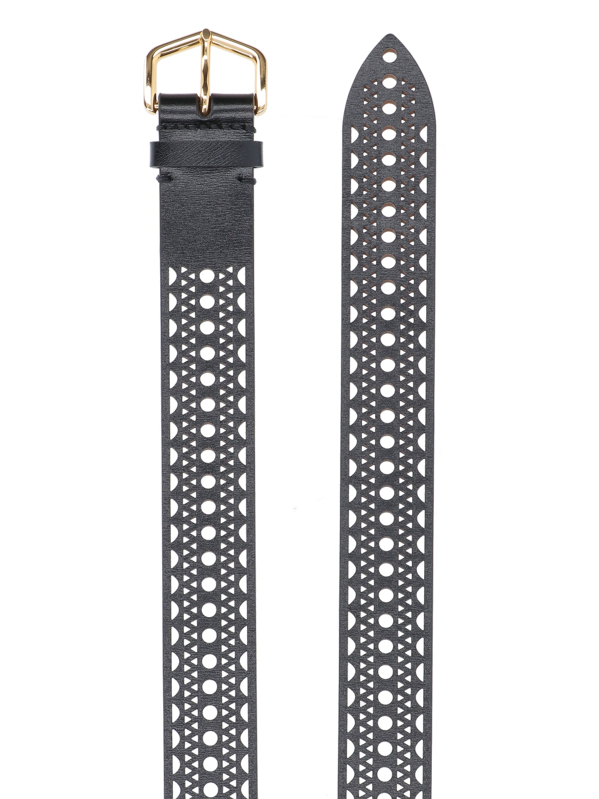 Shop Alaïa Neo Vienne Belt In Black