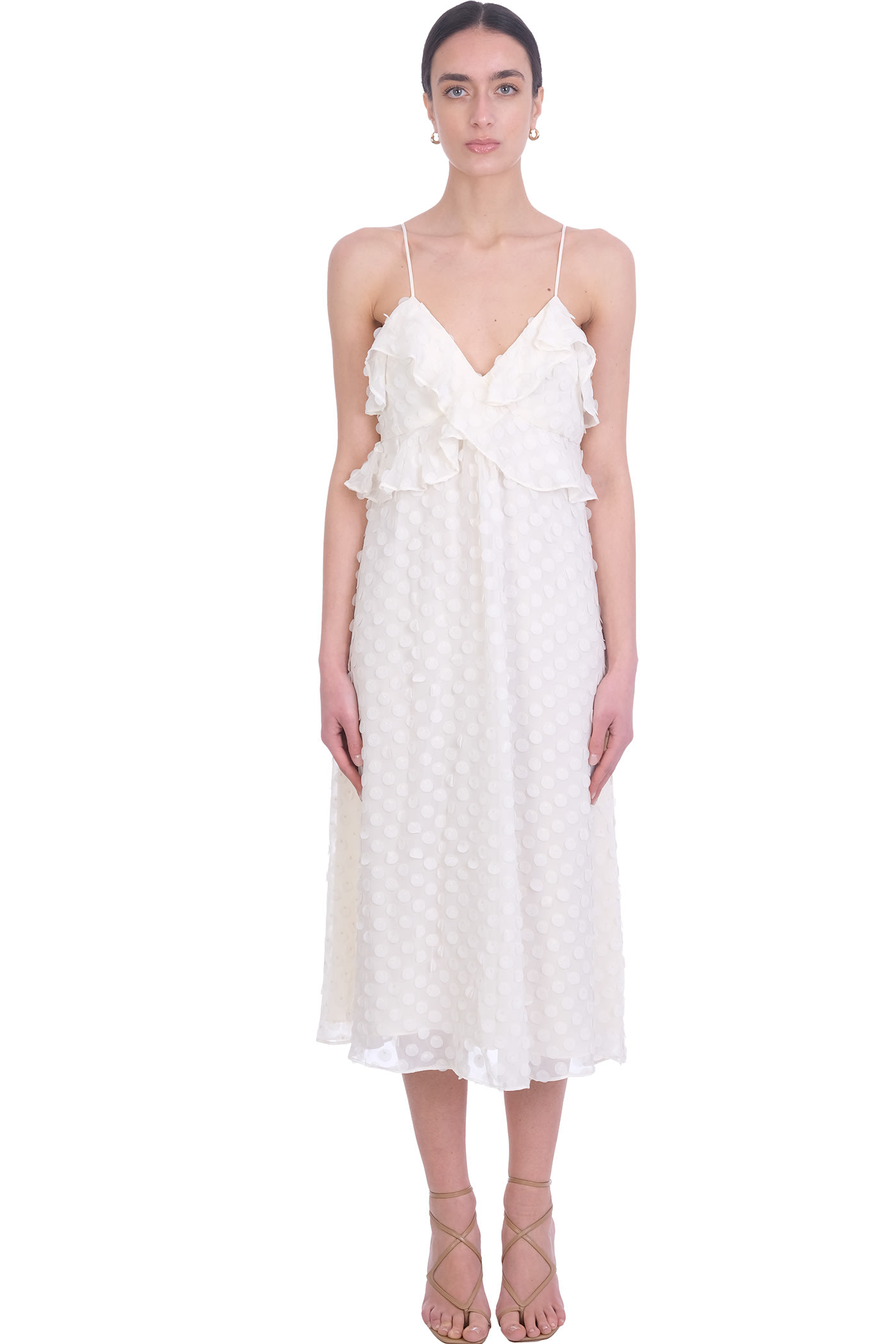 Zimmermann Dress In White Polyester Coshio Online Shop