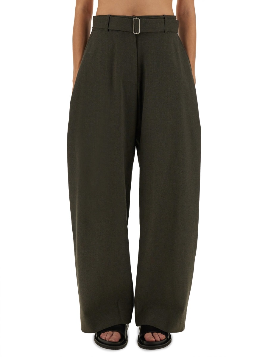 Studio Nicholson Wide Leg Trousers With Pockets And Loops In Multi