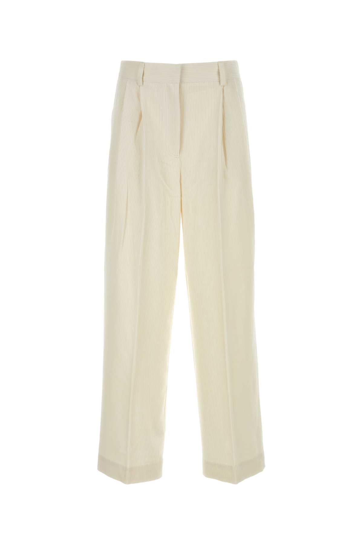 Totême Ivory Silk Blend Pant