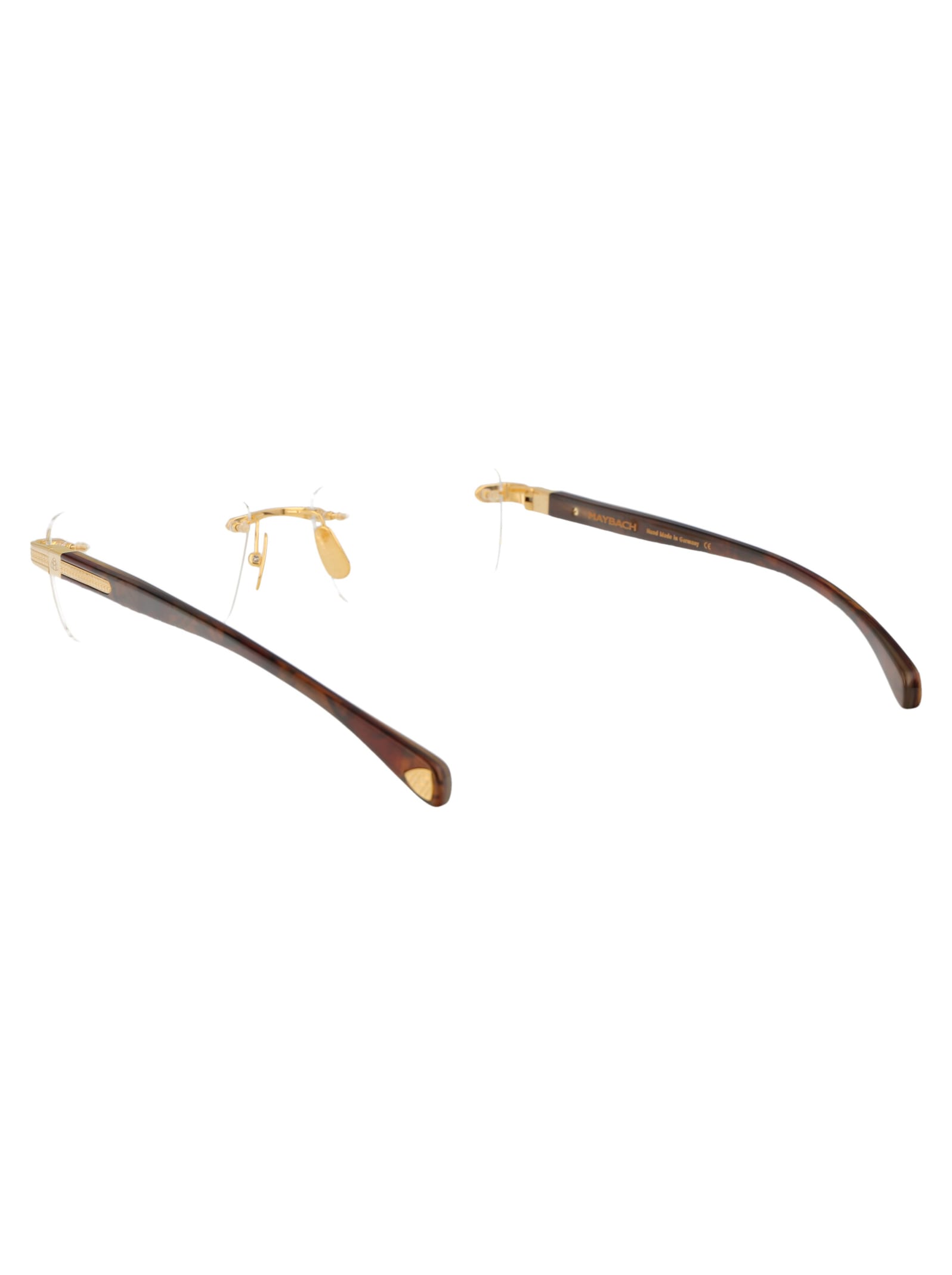 Shop Maybach Eyewear The Regent I Glasses In Gold