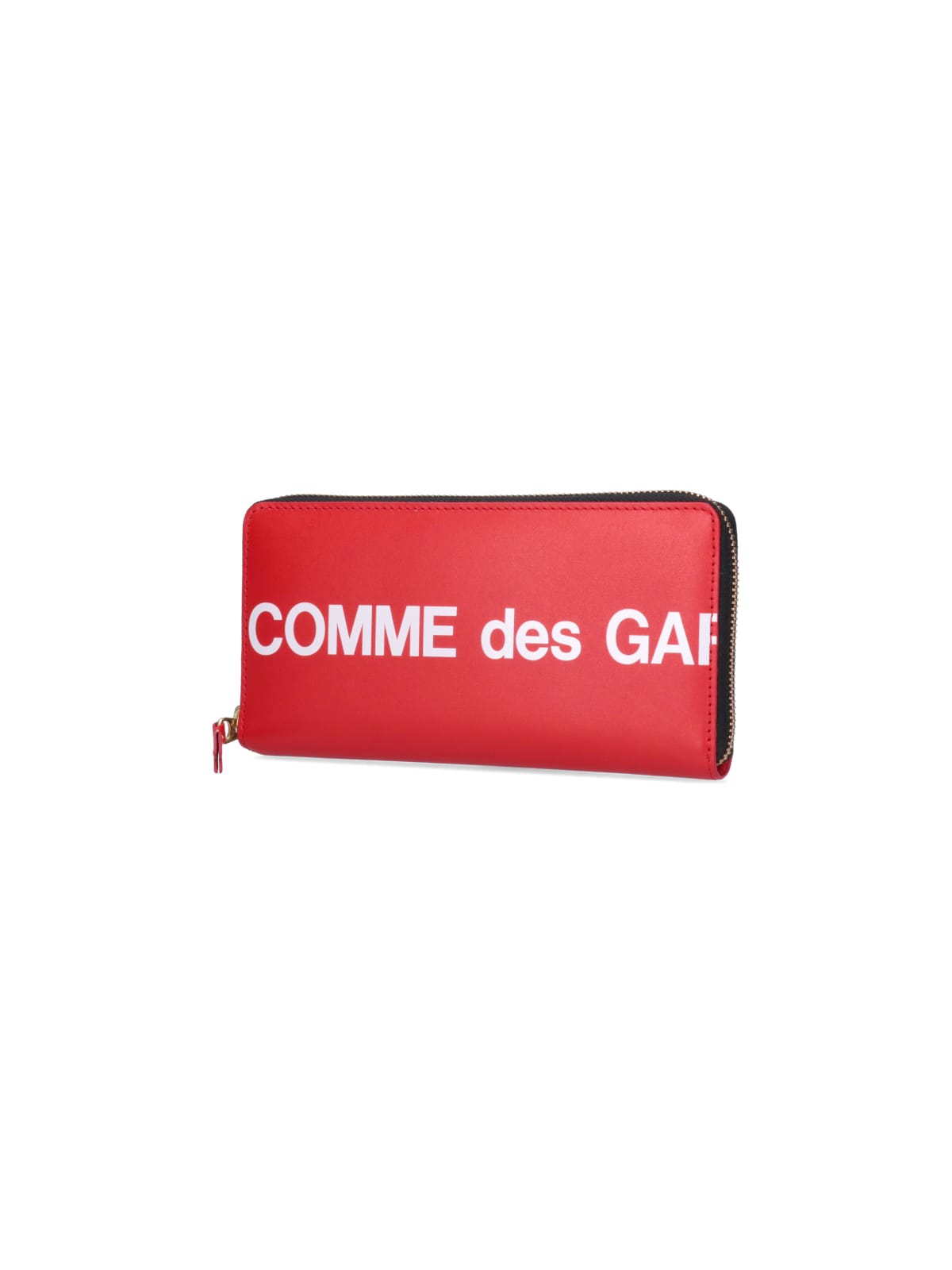 Shop Comme Des Garçons Logo Wallet In Red