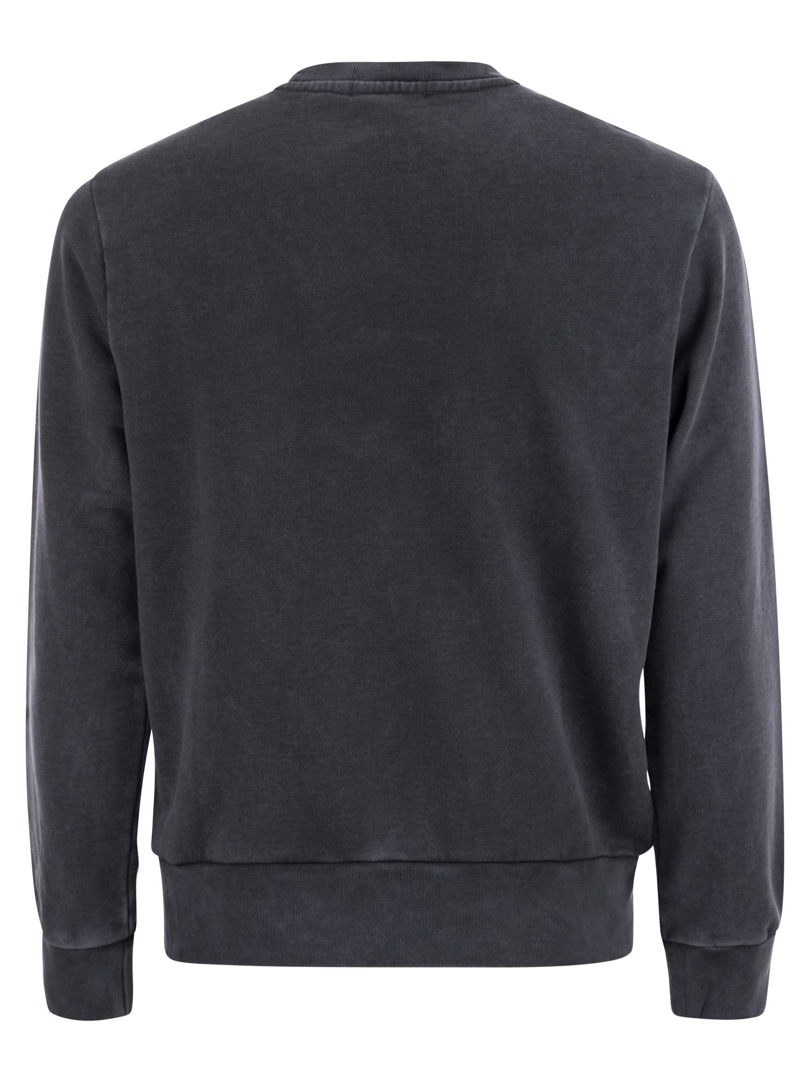 Shop Polo Ralph Lauren Cotton Loopback Sweatshirt In Nero
