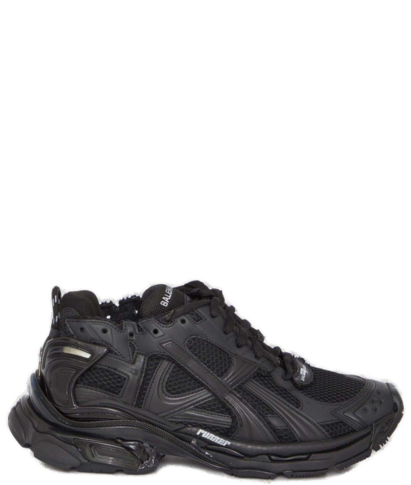 Balenciaga Runner Lace-up Sneakers In Black
