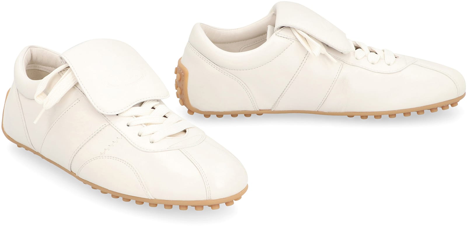 Tod's Tods T-marathon Leather Sneakers In White