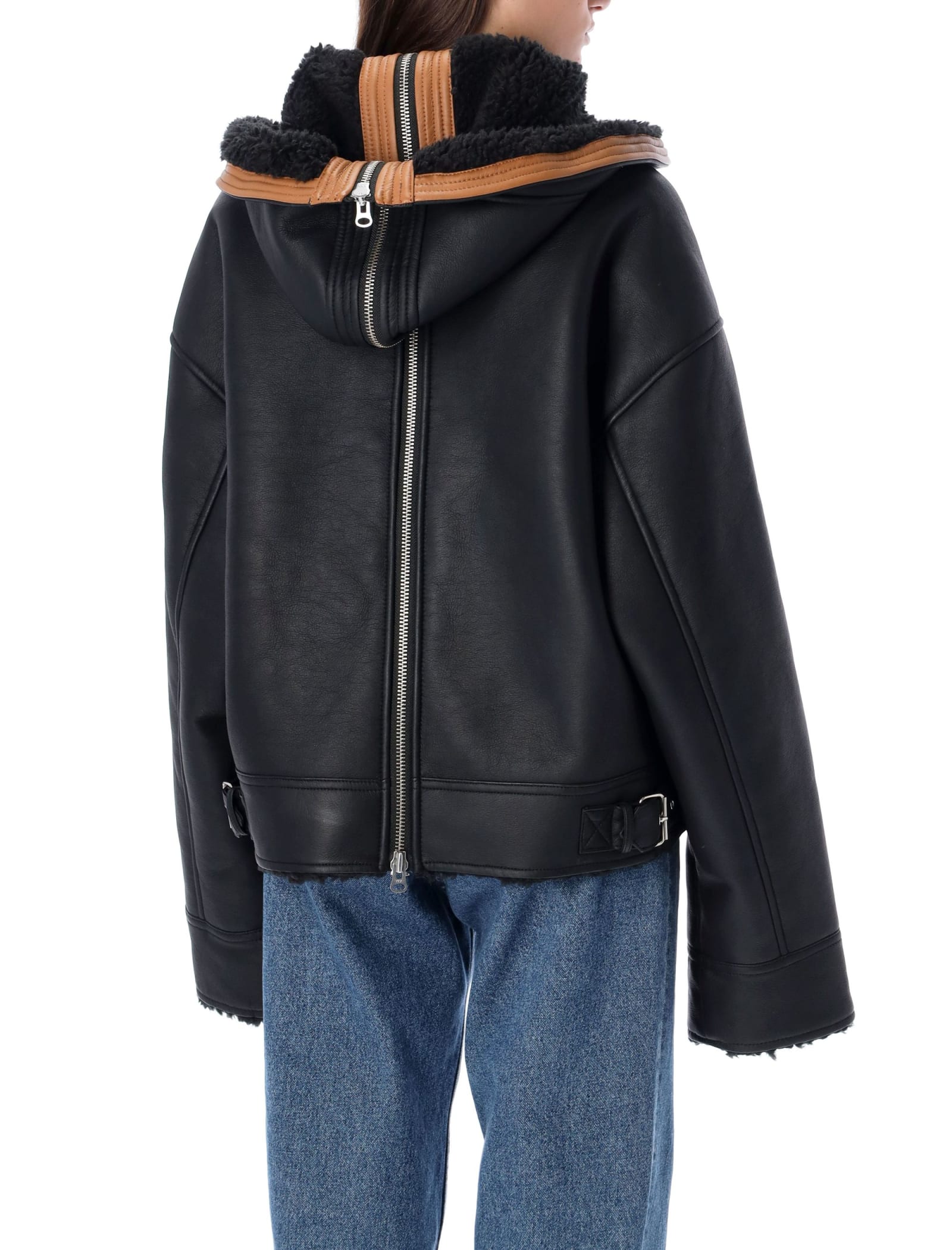 Y/project Split Wire Jacket In Black