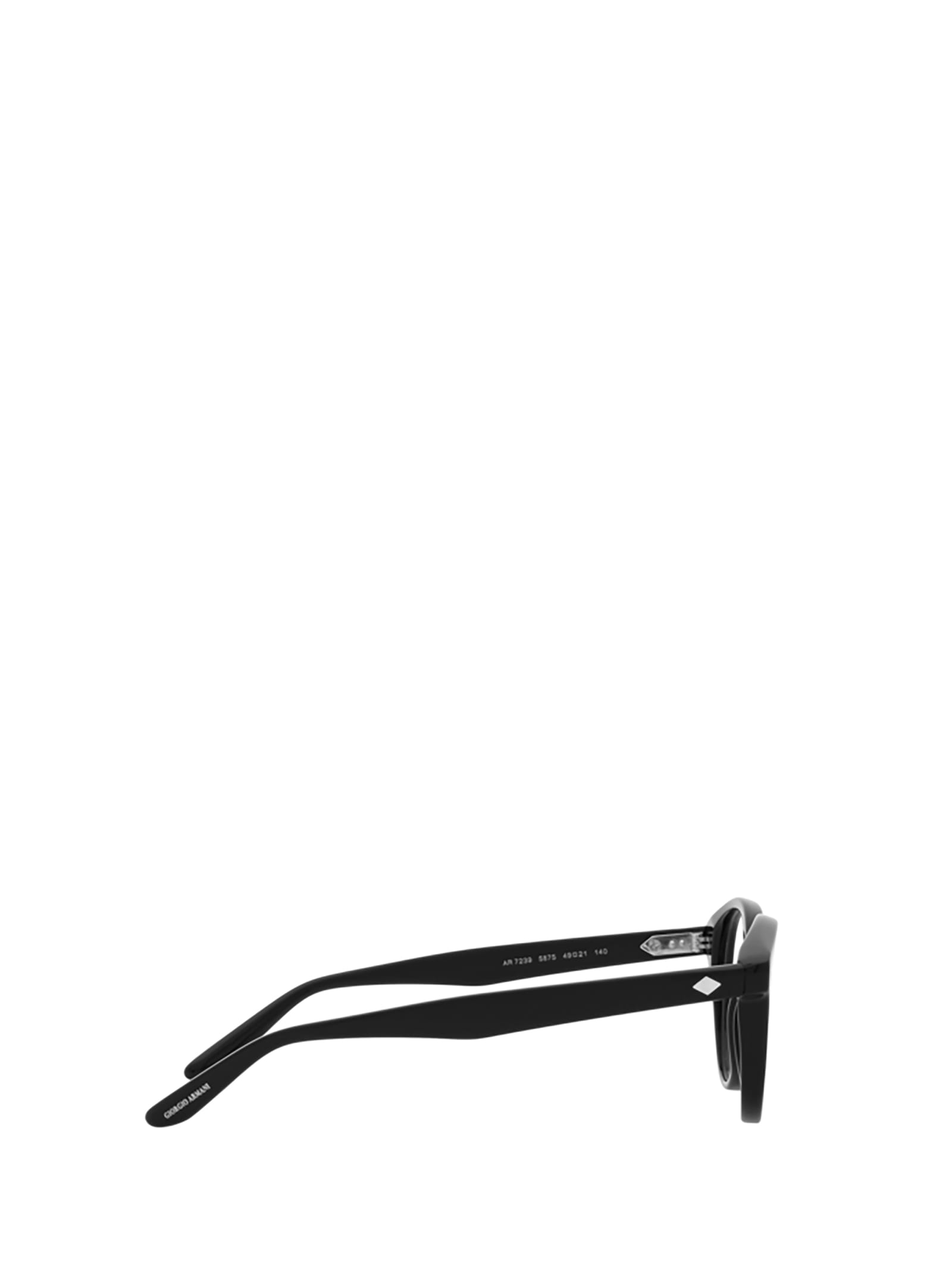 Shop Giorgio Armani Ar7239 Black Glasses