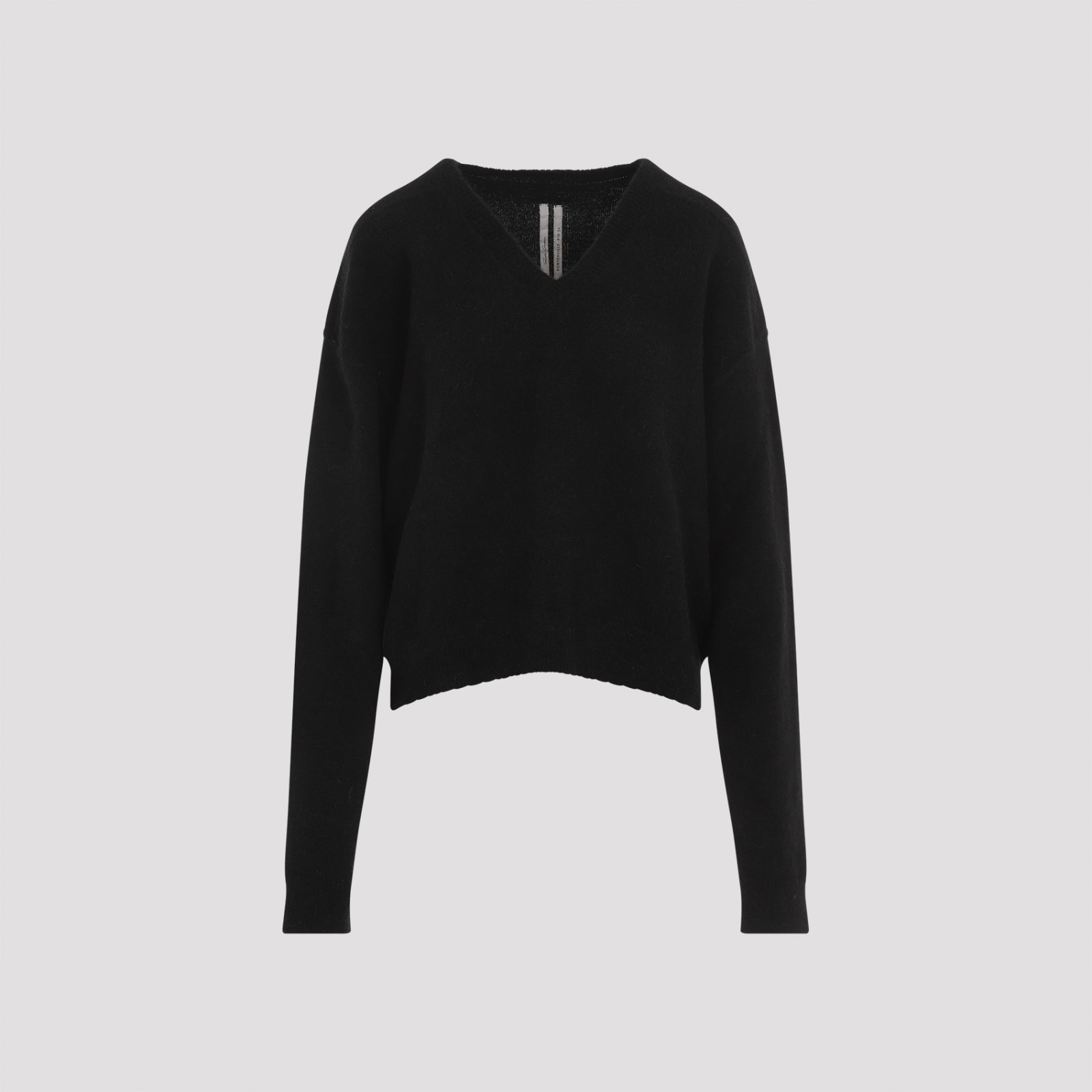 Shop Rick Owens Tommy V-neck Sweater In Black