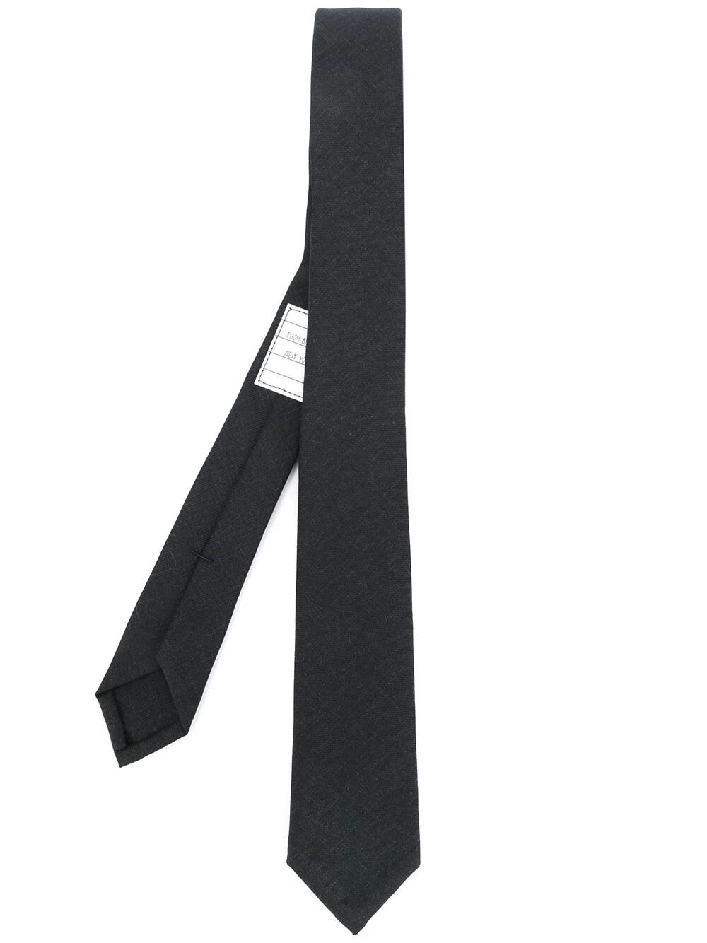 Shop Thom Browne Classic Tie In Super 120 S Twill In Charcoal