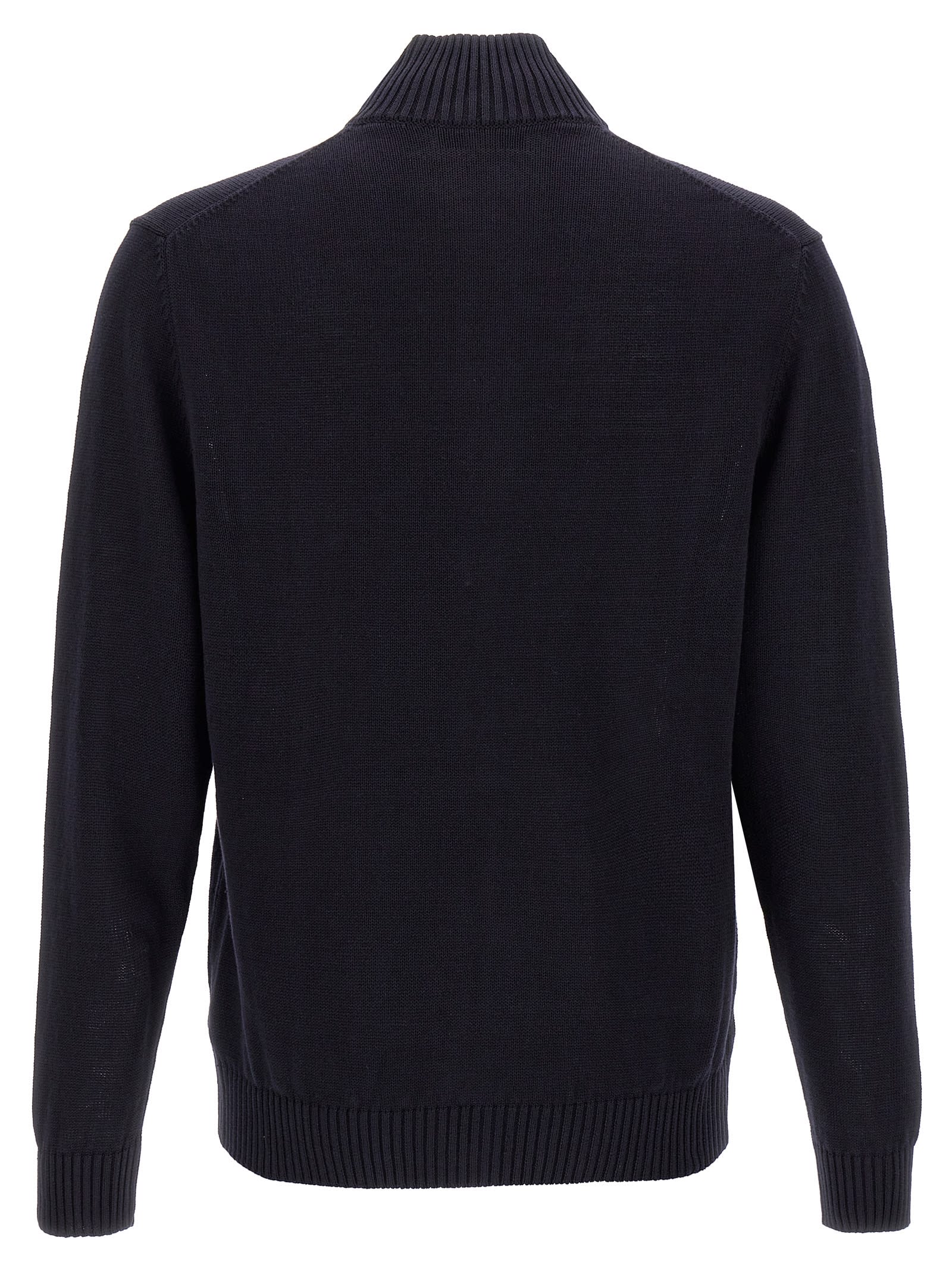Zanone Man Jacket Midnight Blue Size 46 Virgin Wool In Blue