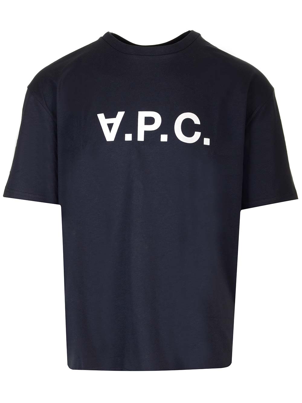 Shop Apc Crew-neck T-shirt In Blue