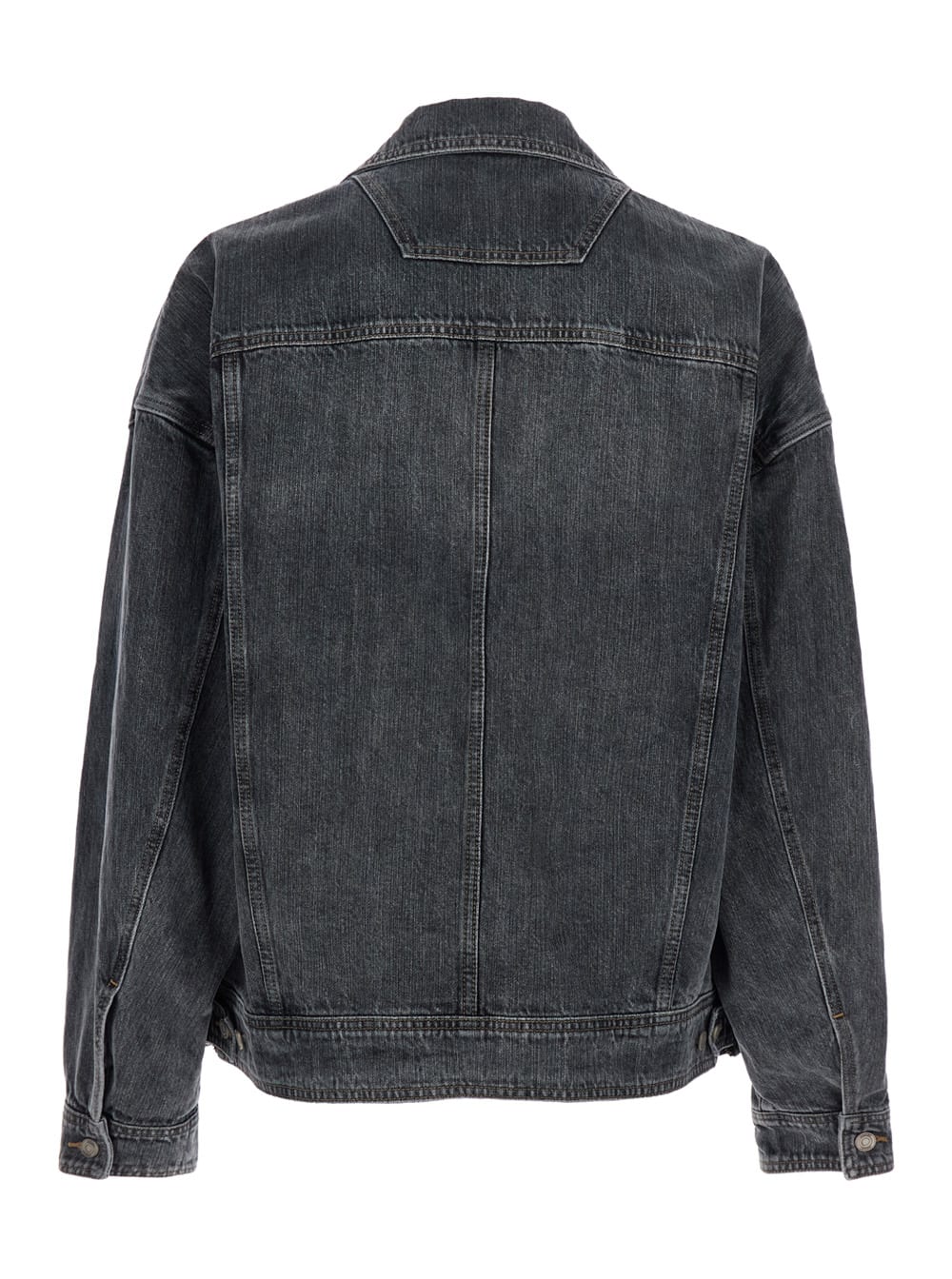 Juunj Grey Jacket With Wide Notched Revers And Dropped Shoulders In Grey