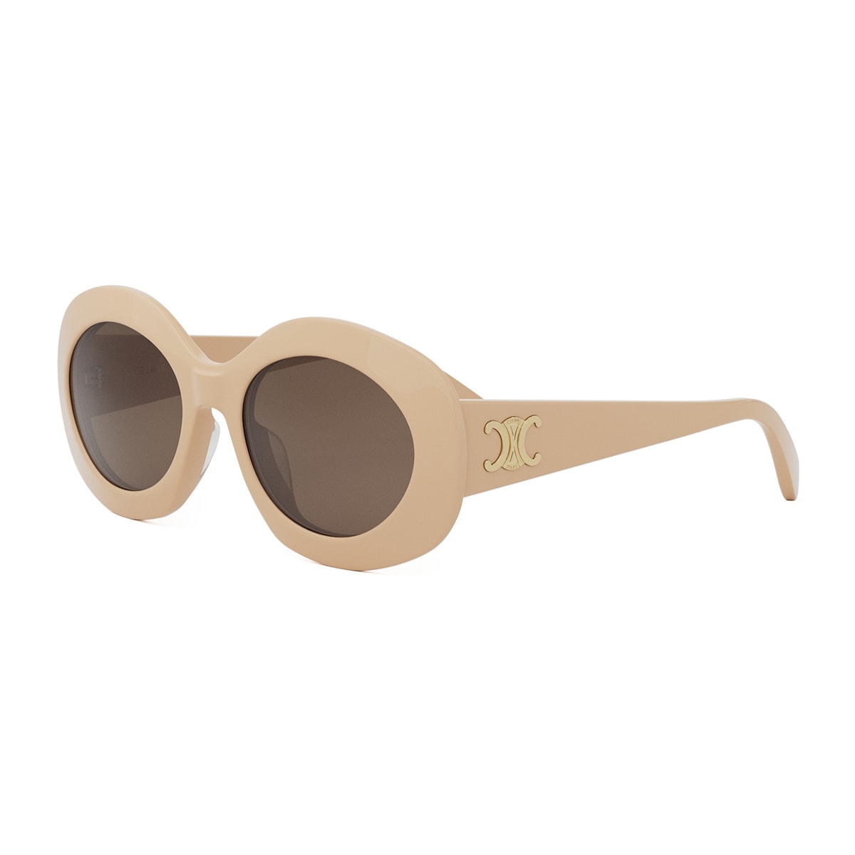 Celine Triomphe Round Acetate Sunglasses