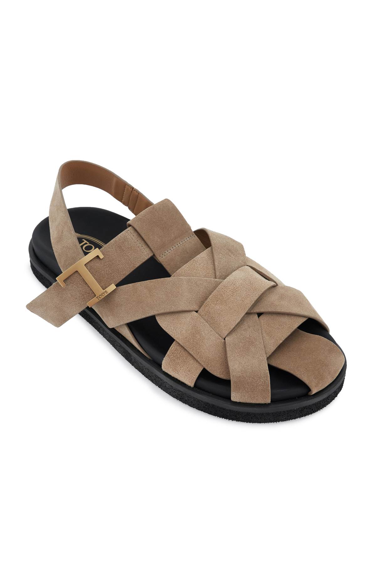 Shop Tod's T Timeless Sandals In Beige