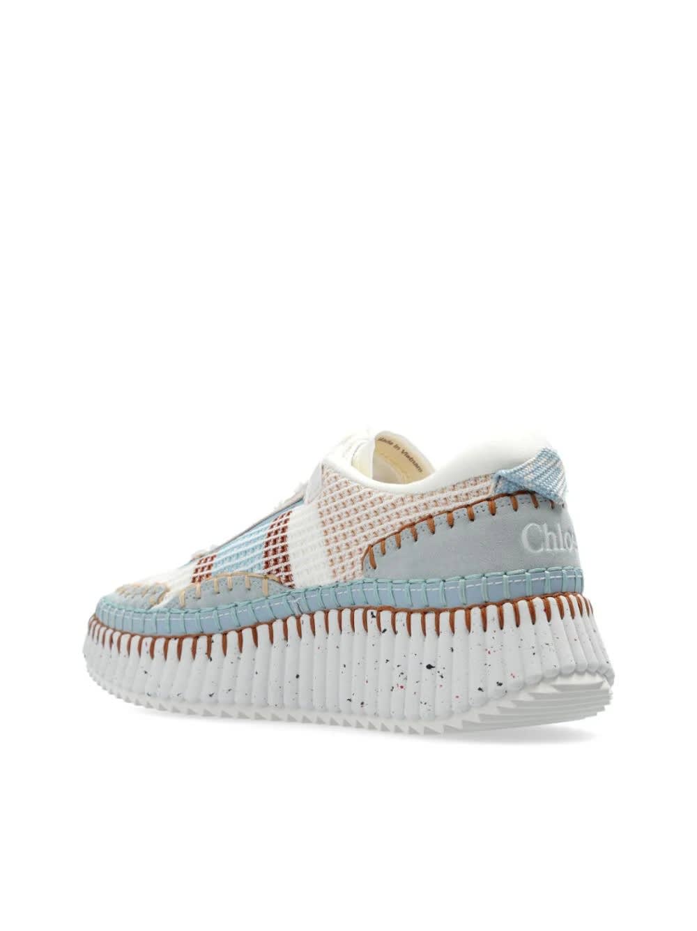 Shop Chloé Delicate Blue Nama Sneakers