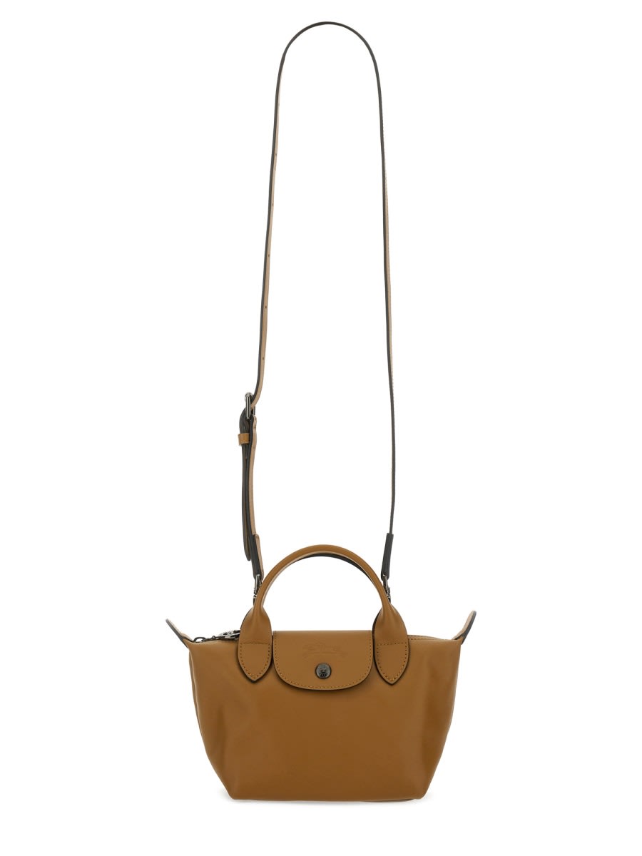 Longchamp Le Pliage Xs Handle Bag In Brown