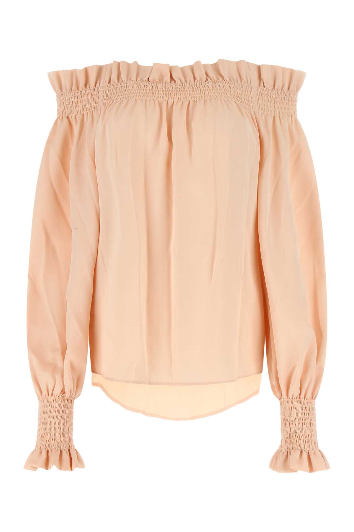 See by Chloé Light Pink Satin Blouse