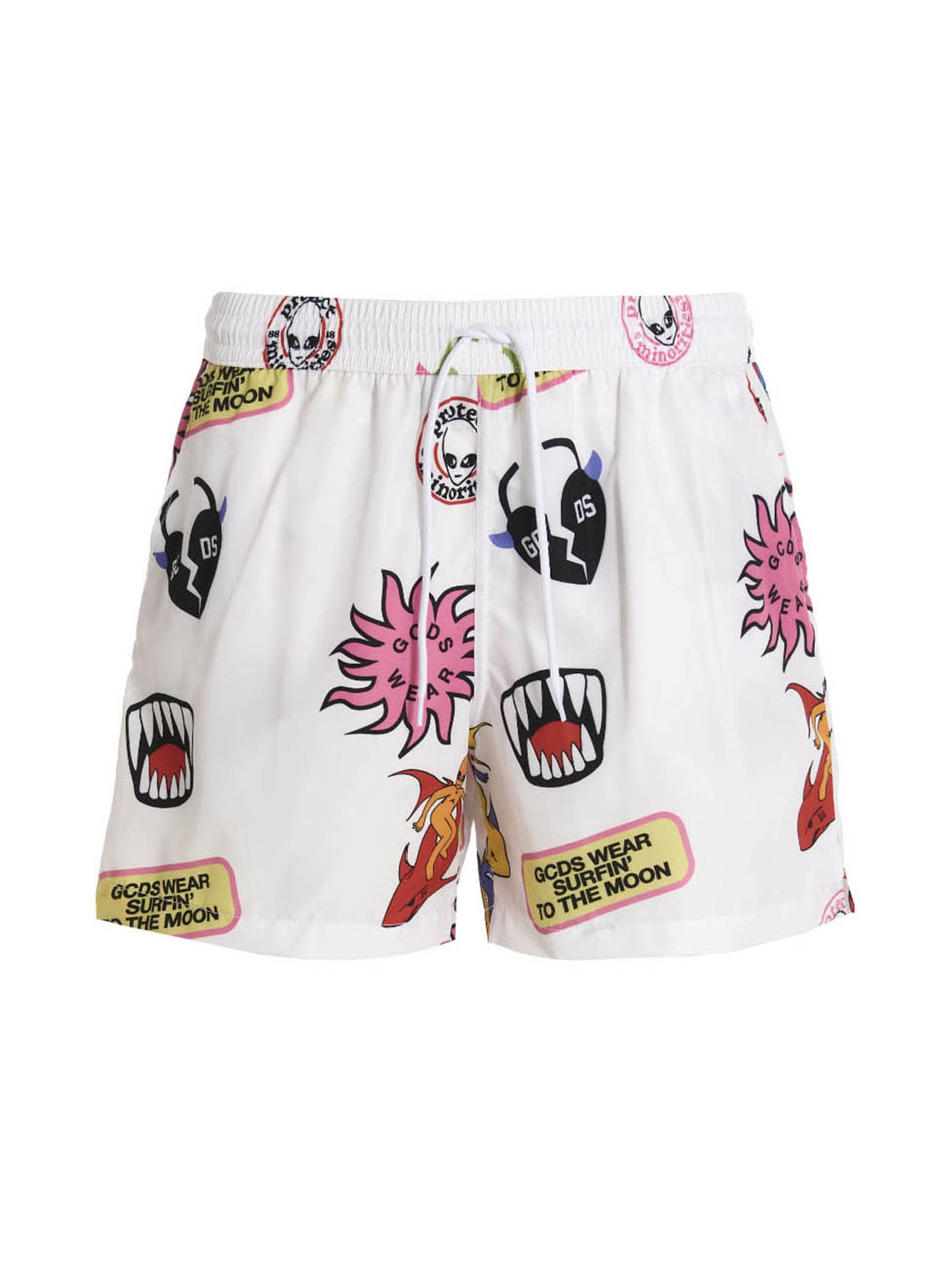 GCDS SURFING WIRDO SWIM SHORTS