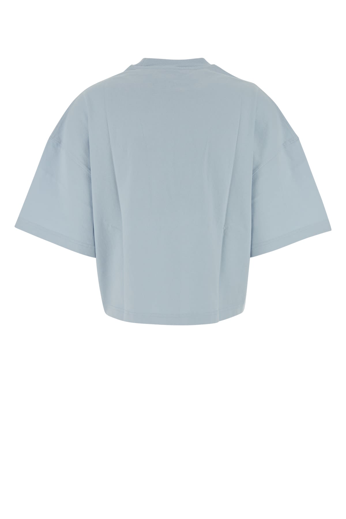 Jacquemus Blue Boxy Embroidered T-shirt In Blue
