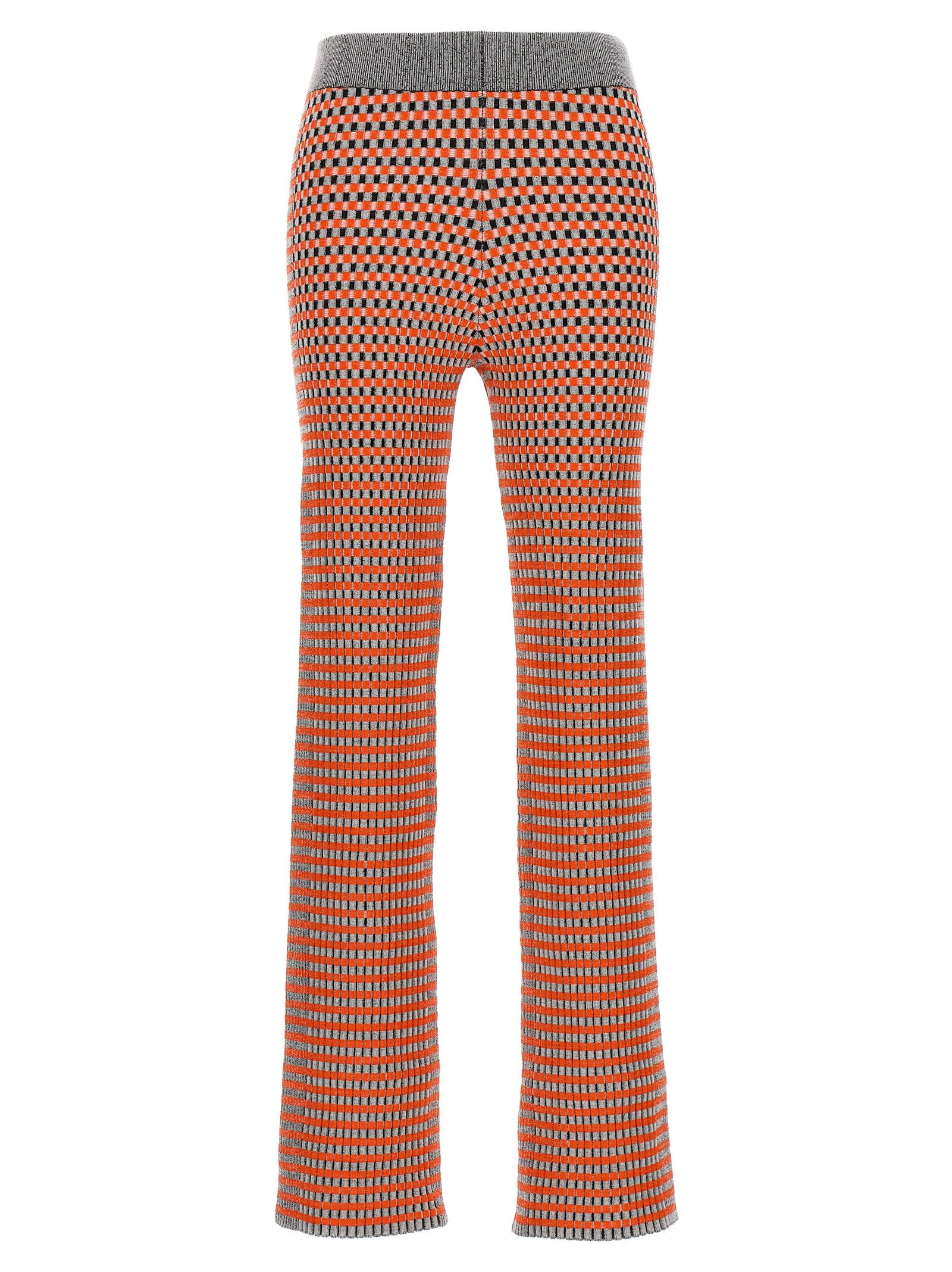 Shop Rabanne Jacquard Pants In Multicolor