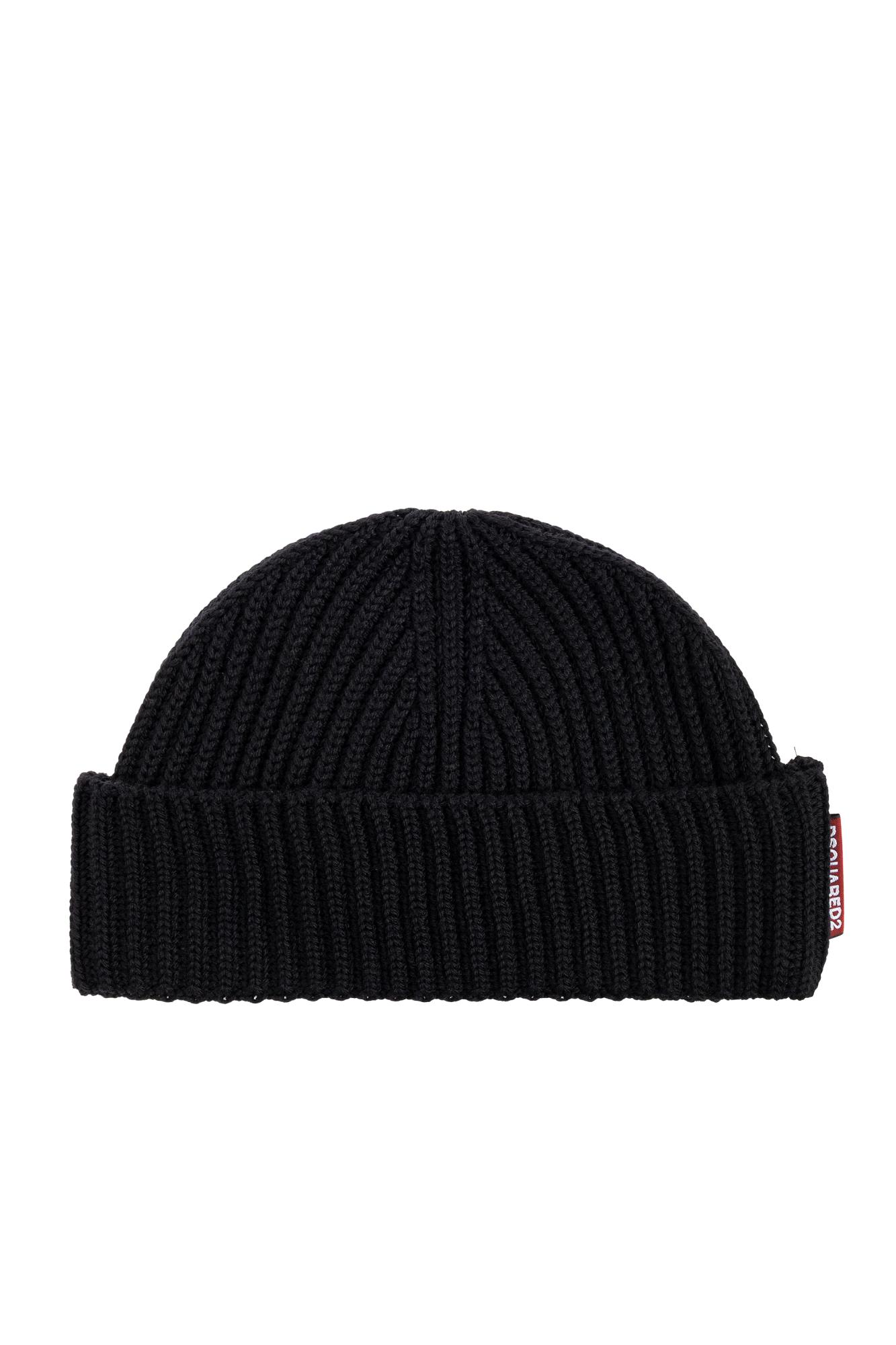Dsquared2 Set Aus Gerippter Beanie Und Schal In Black