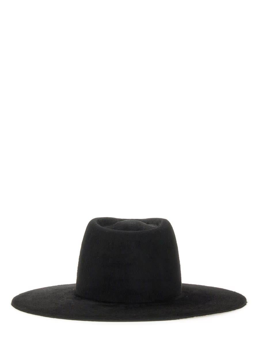 Ruslan Baginskiy Logo-detail Felt Fedora Hat In Black