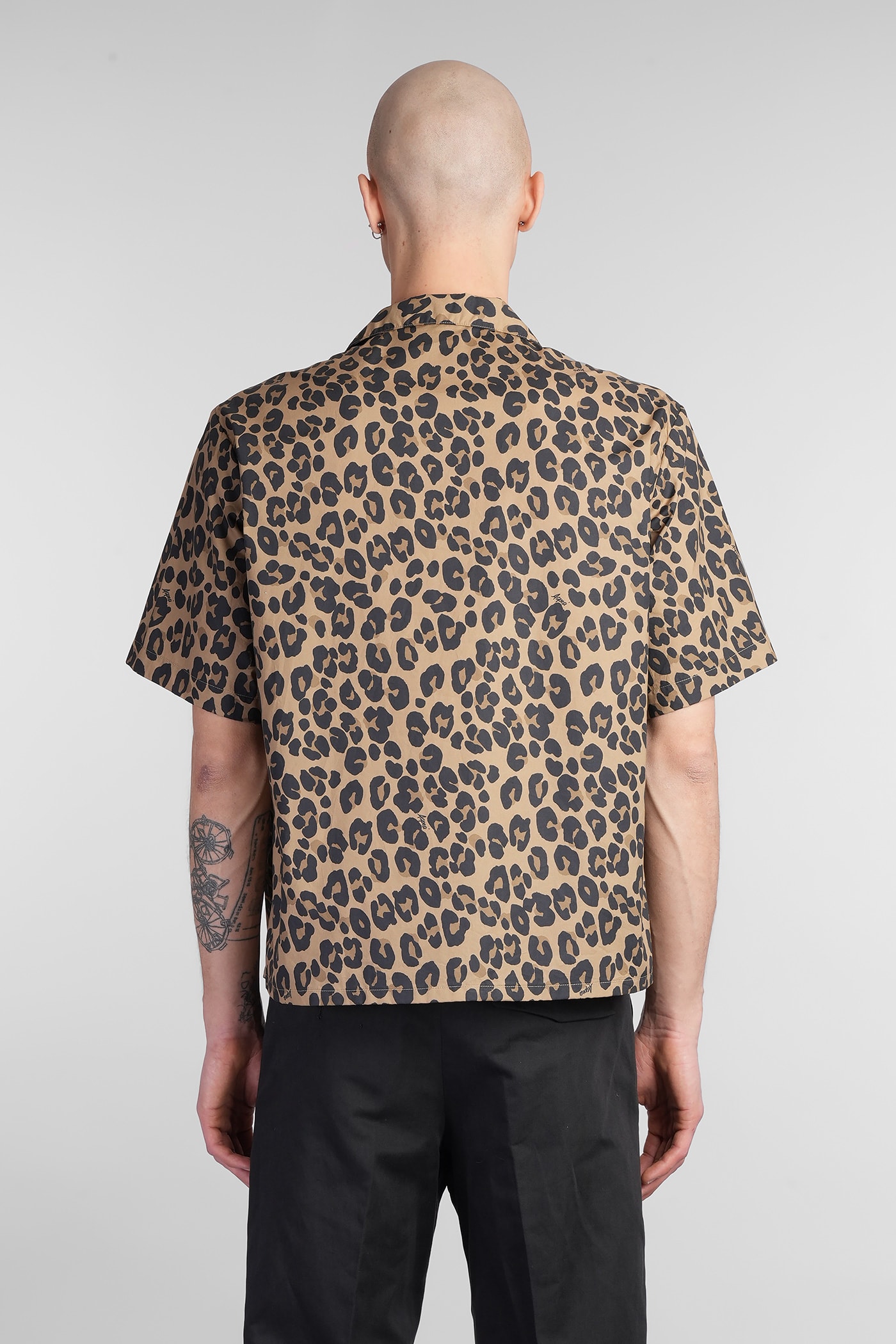 Aspesi Jarvis Shirt In Animalier Cotton In Animalier