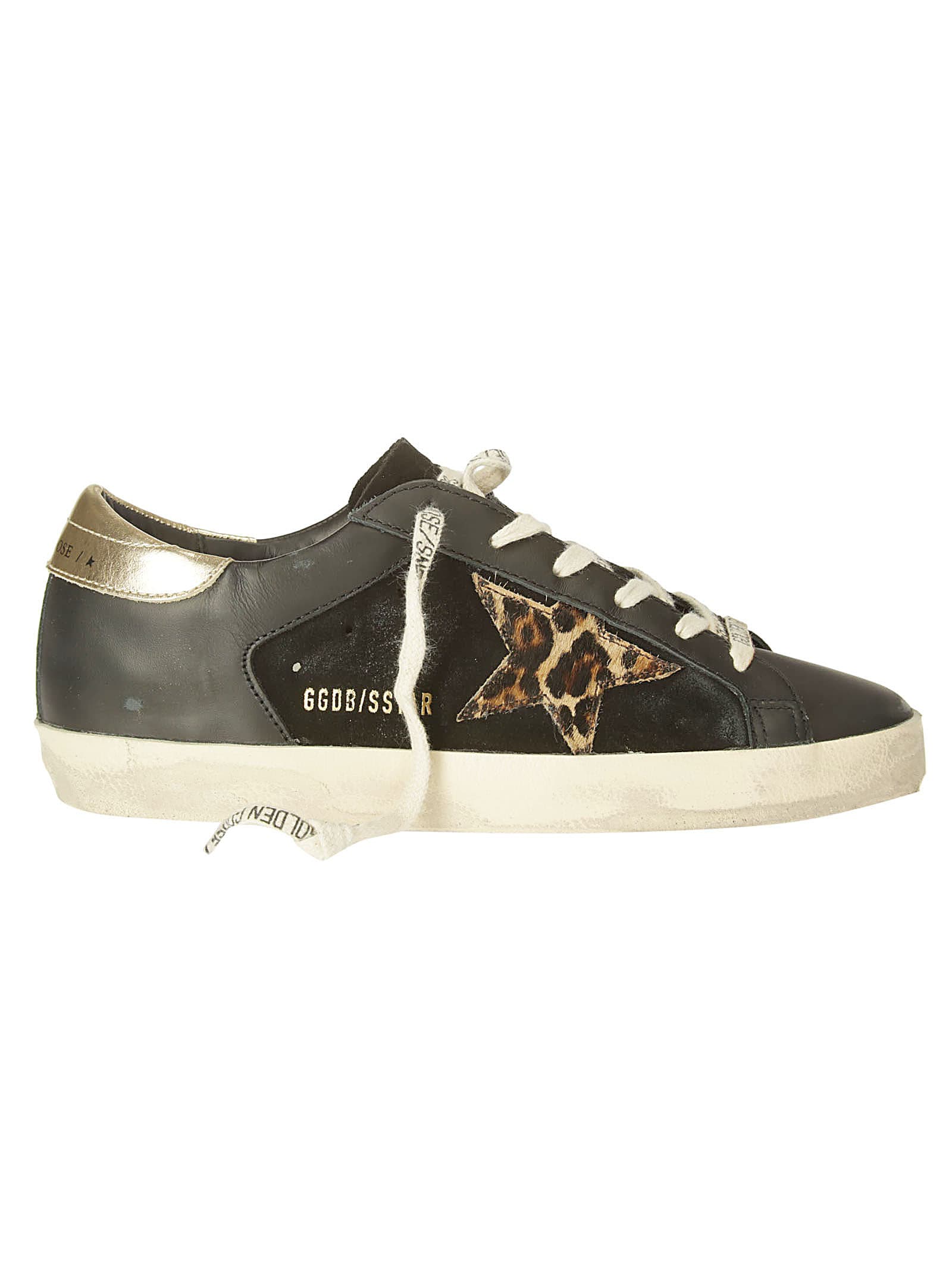 GOLDEN GOOSE SUPER-STAR SUEDE AND LEATHER UPPER