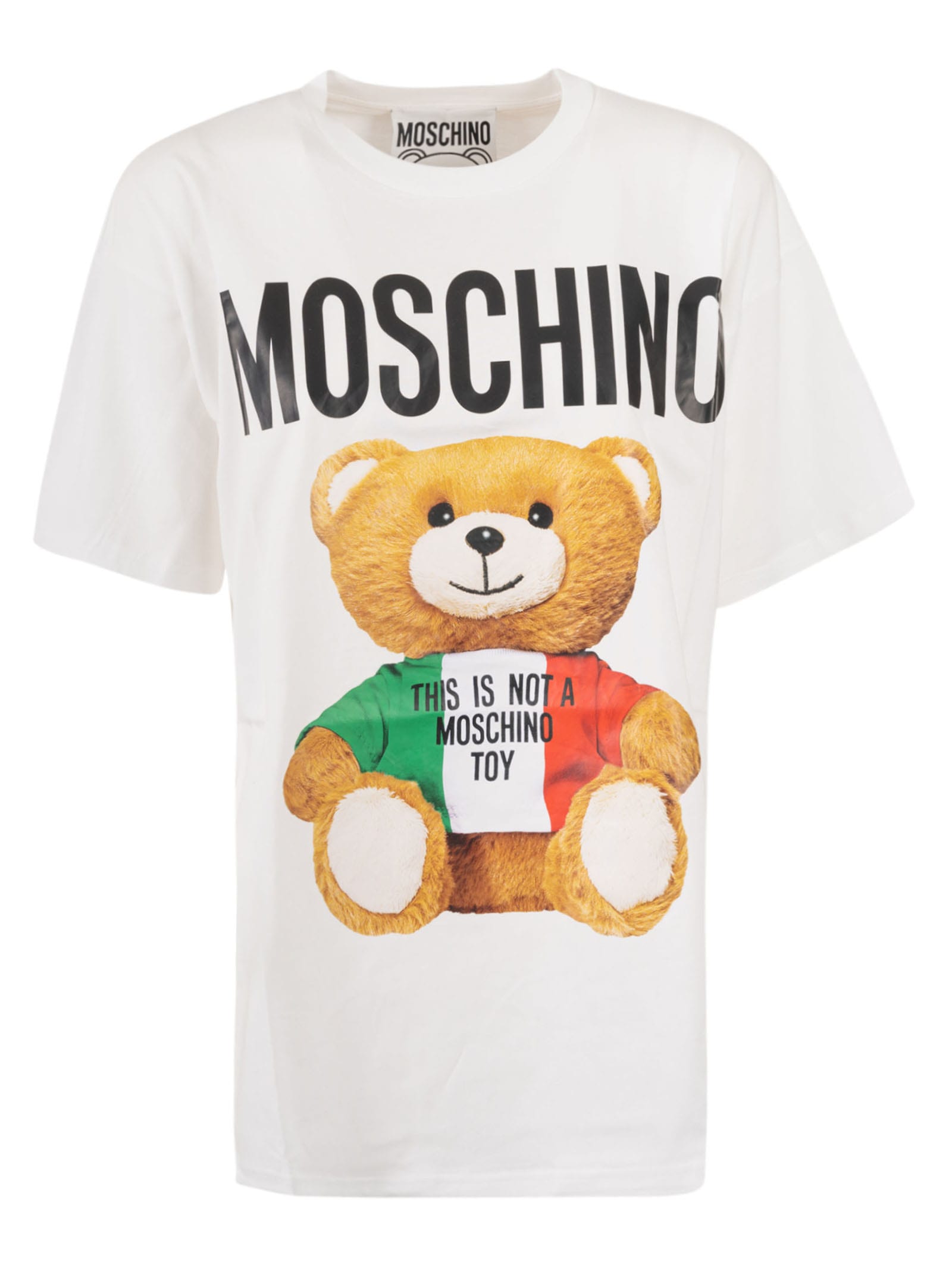 MOSCHINO BEAR PRINT T-SHIRT,V0708540 1001C