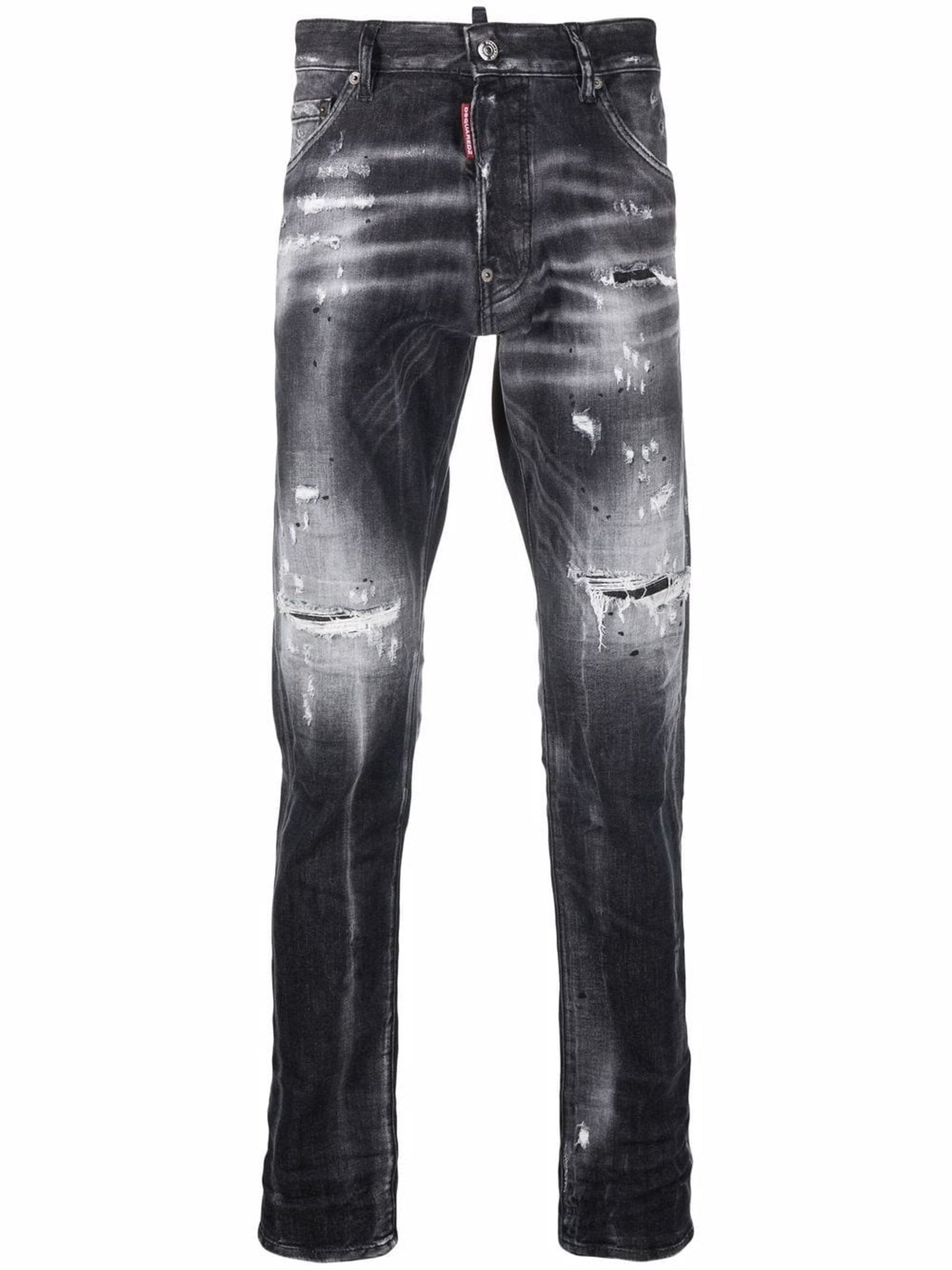 Dsquared2 Black Stretch Denim Jeans
