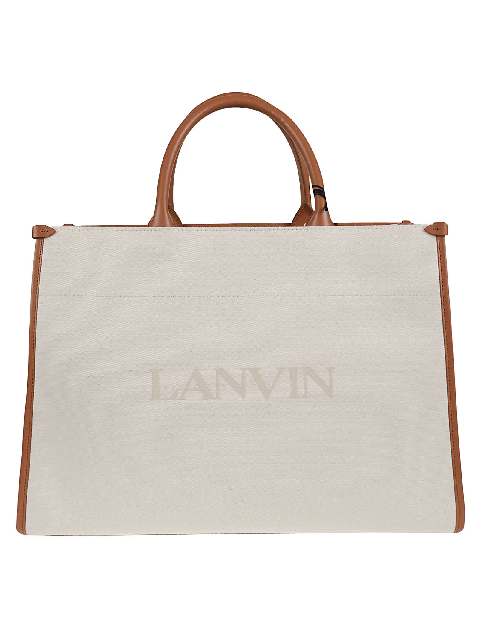 Lanvin Avec Bandouliere Sac Tote In Off White
