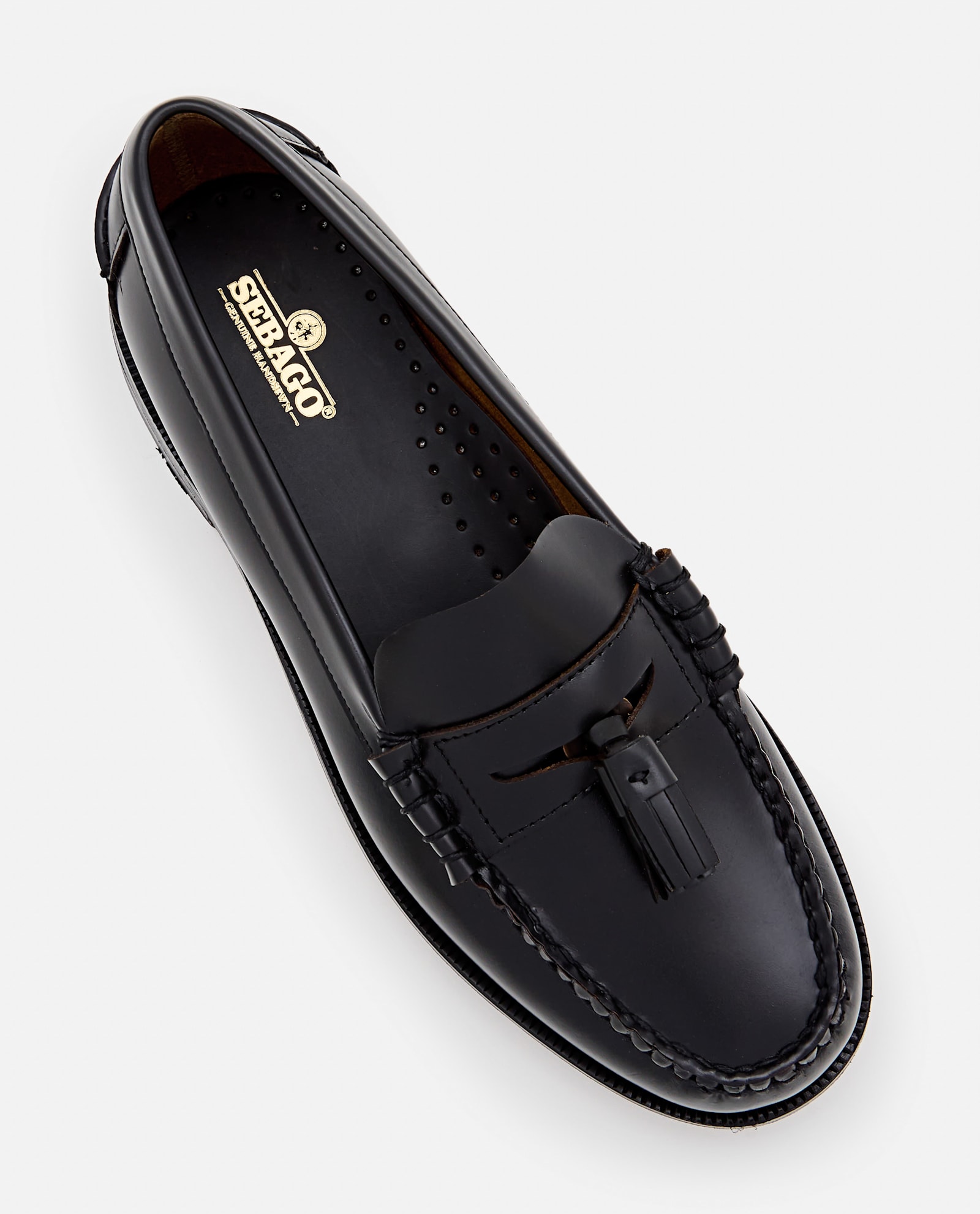 Sebago Dan Classic Leather Tassel Penny Loafers In Black