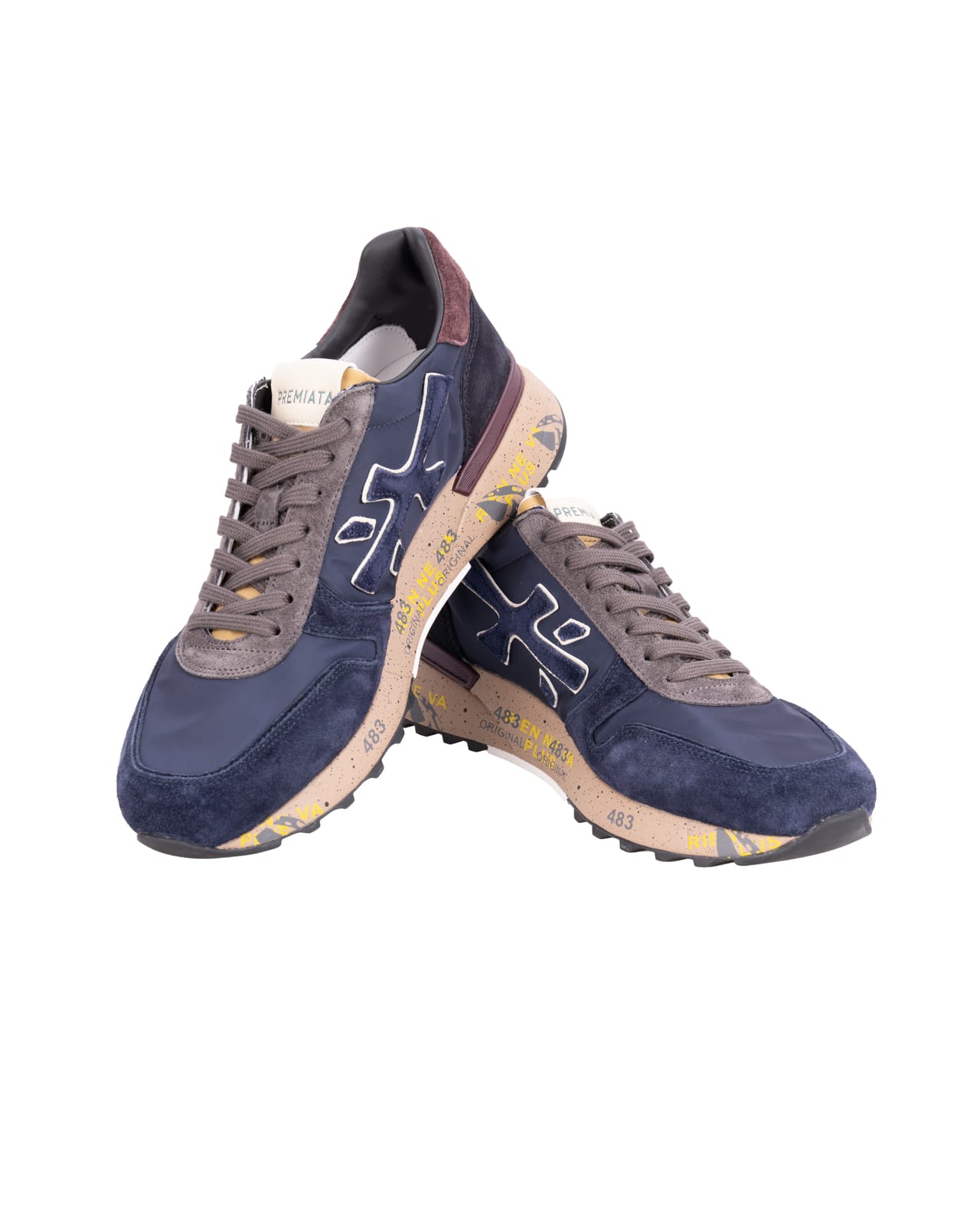 Shop Premiata Flat Shoes Blue