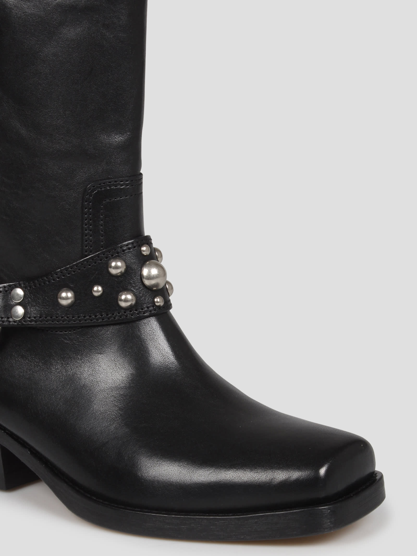 Shop Isabel Marant Anyta Texan Boots In Black