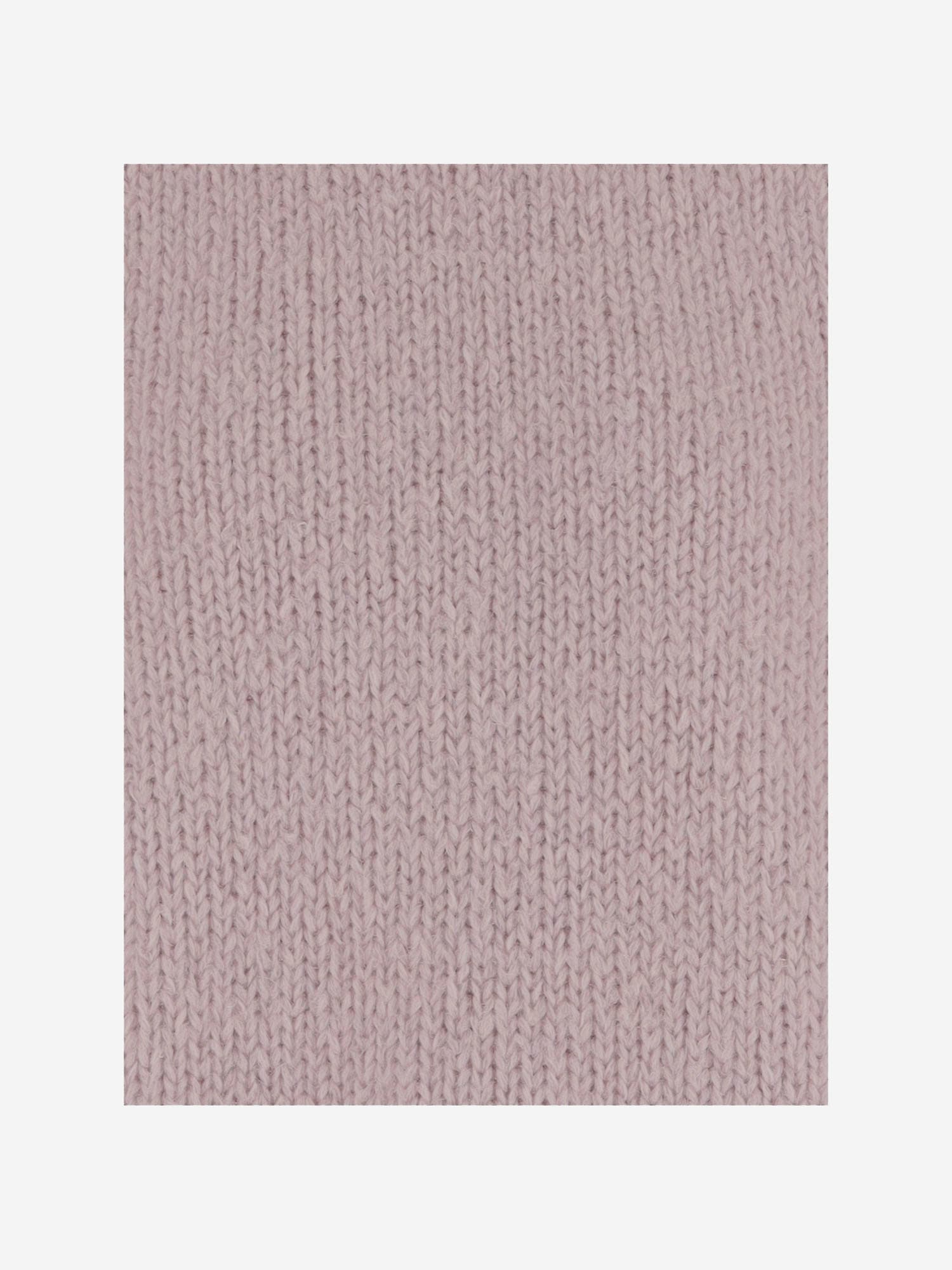 Jil Sander Wool Blend Crew Neck Sweater With Ribbed Details In Pink
